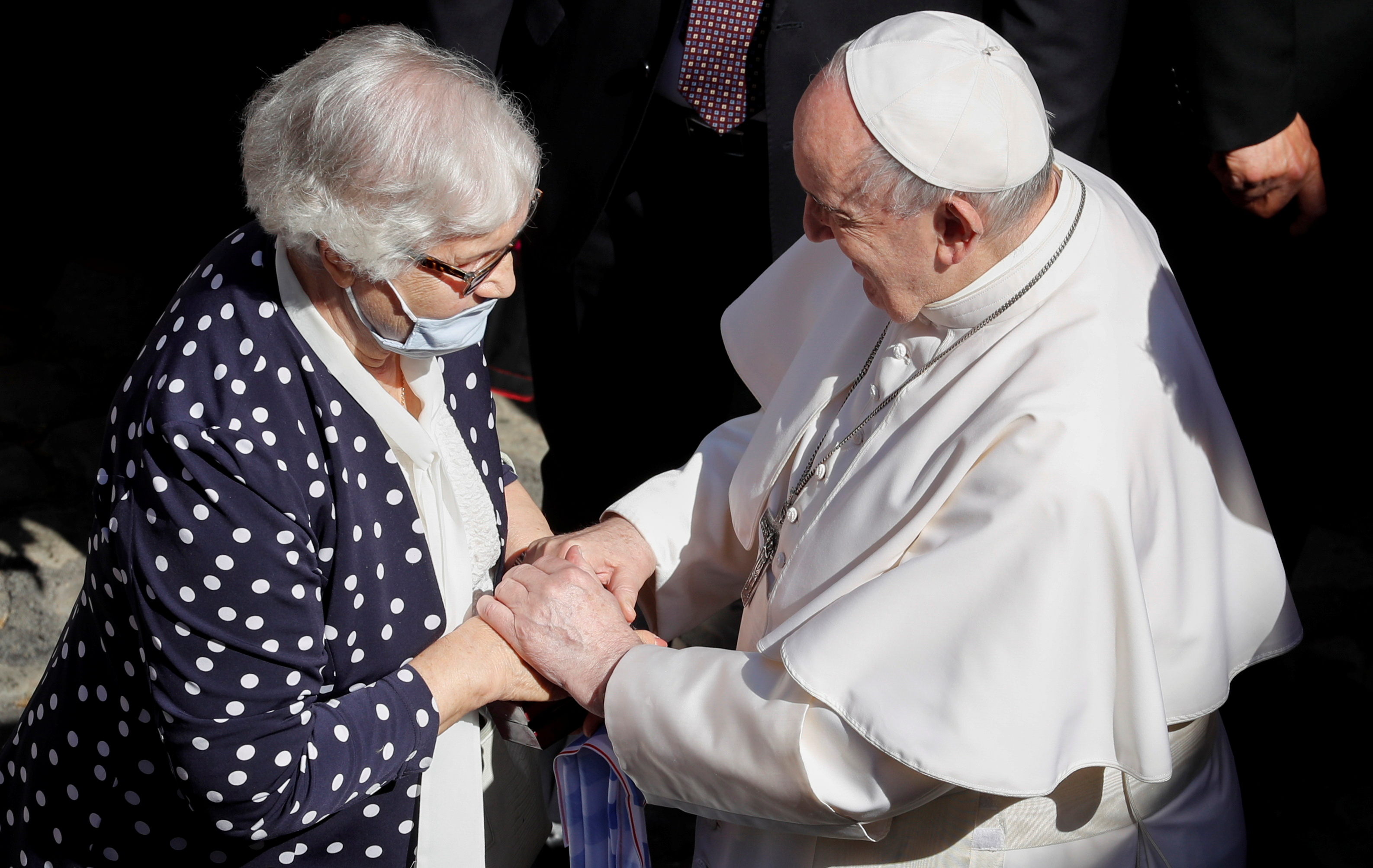 Pope meets Holocaust survivor at the Vatican