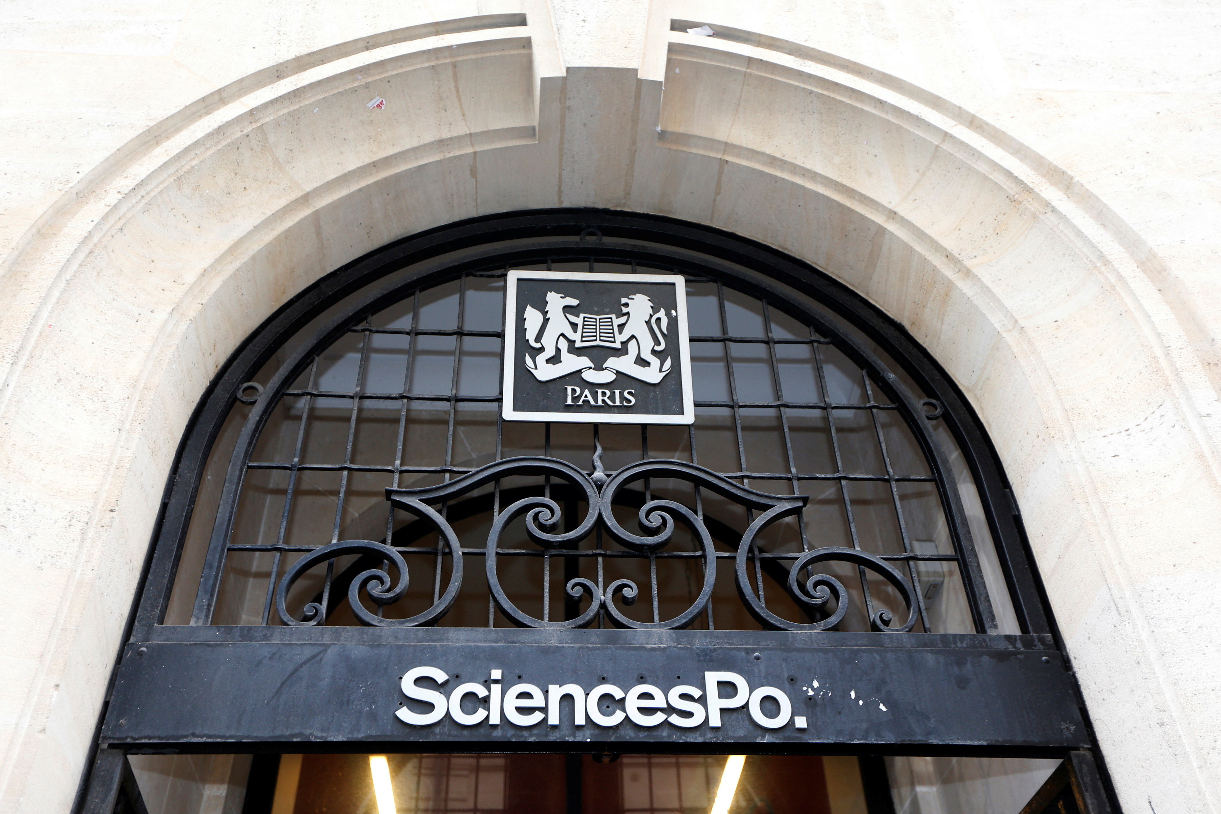 Institute of Political Studies (IEP) or "Sciences Po" main entrance at the Institute in Paris