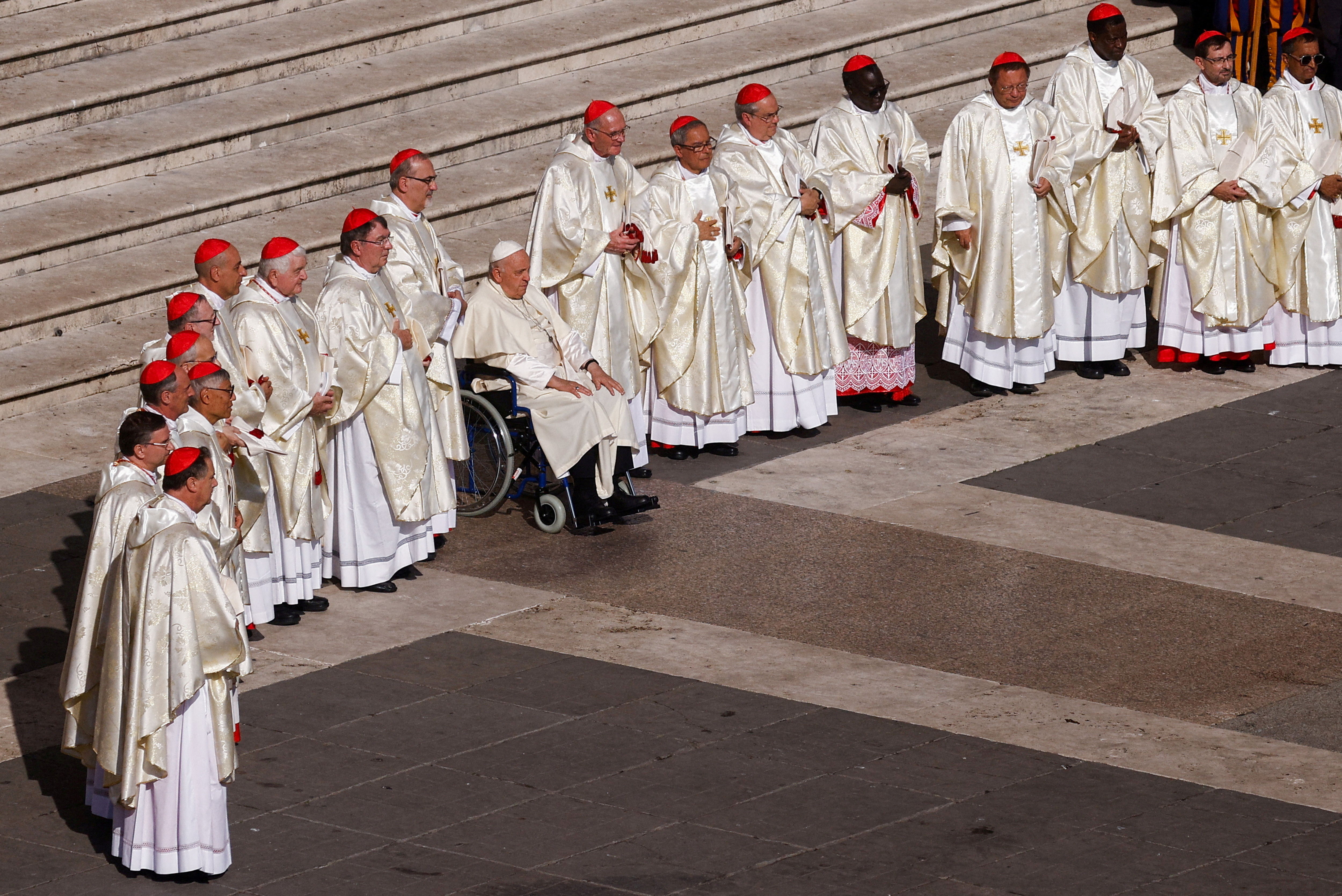 Pope leads mass to open the Synod of Bishops in Vatican City