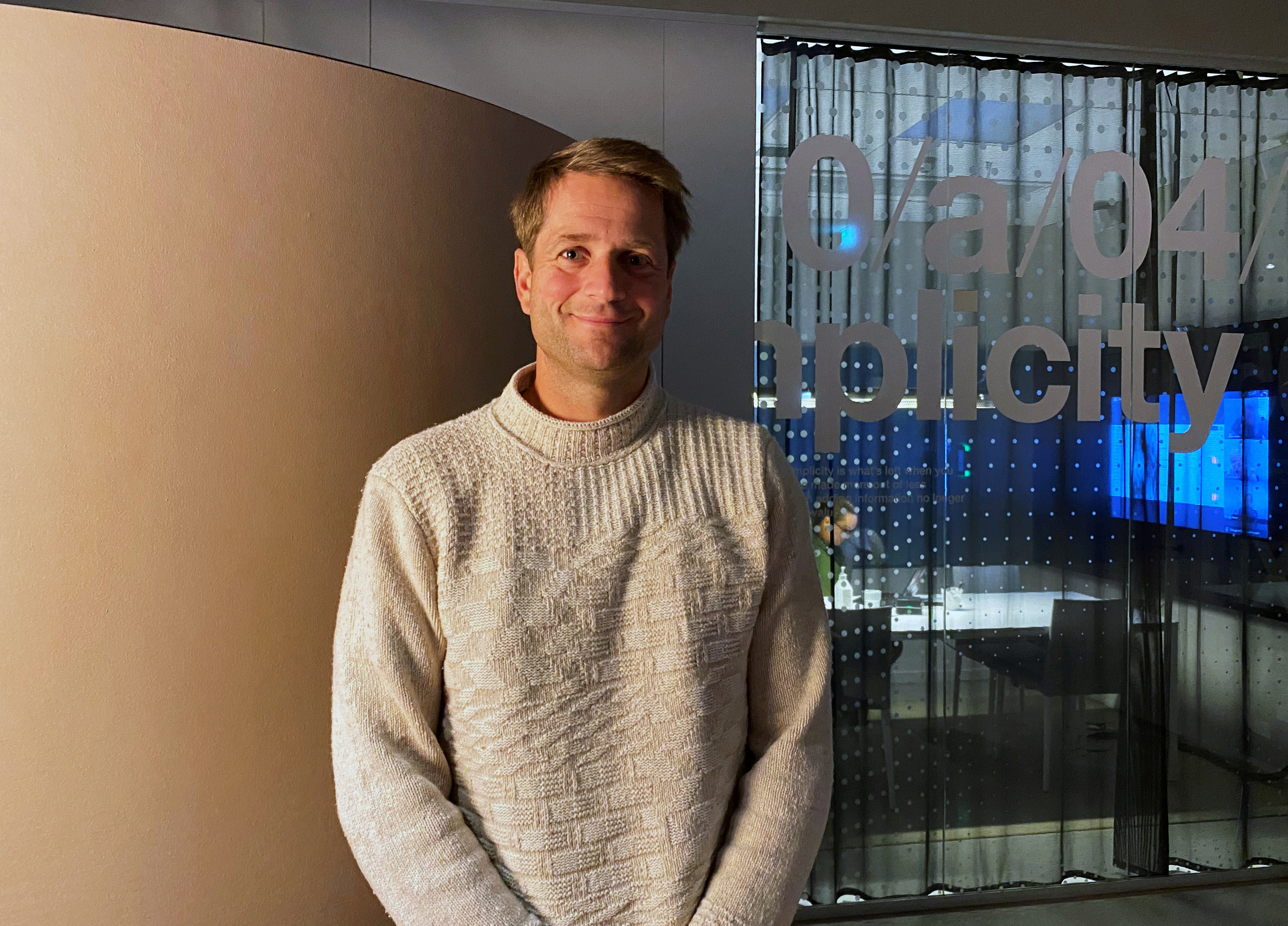 Klarna CEO Sebastian Siemiatkowski poses for a picture in company's office in Stockholm