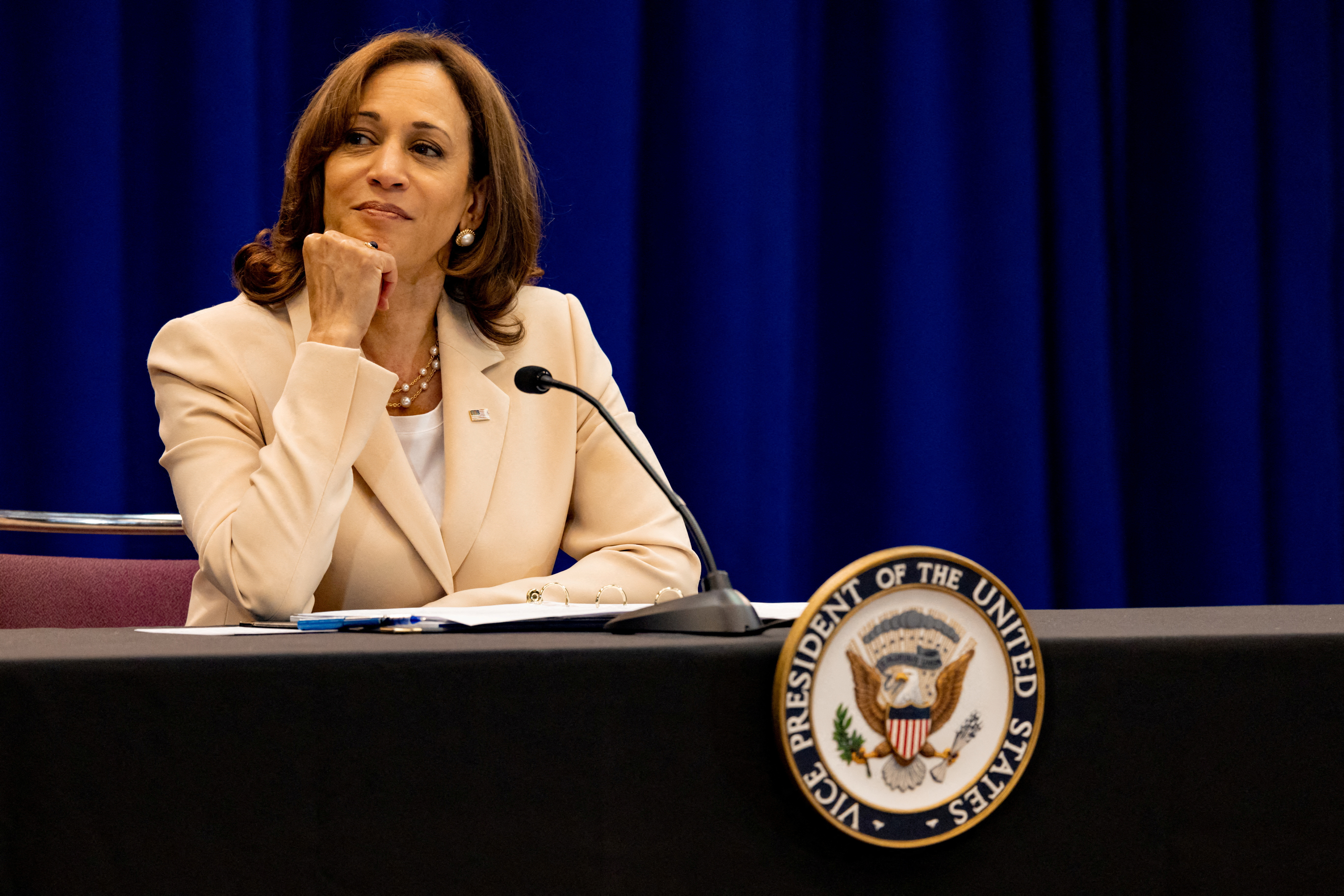 U.S. VP Harris attends the NAACP convention in Atlantic City