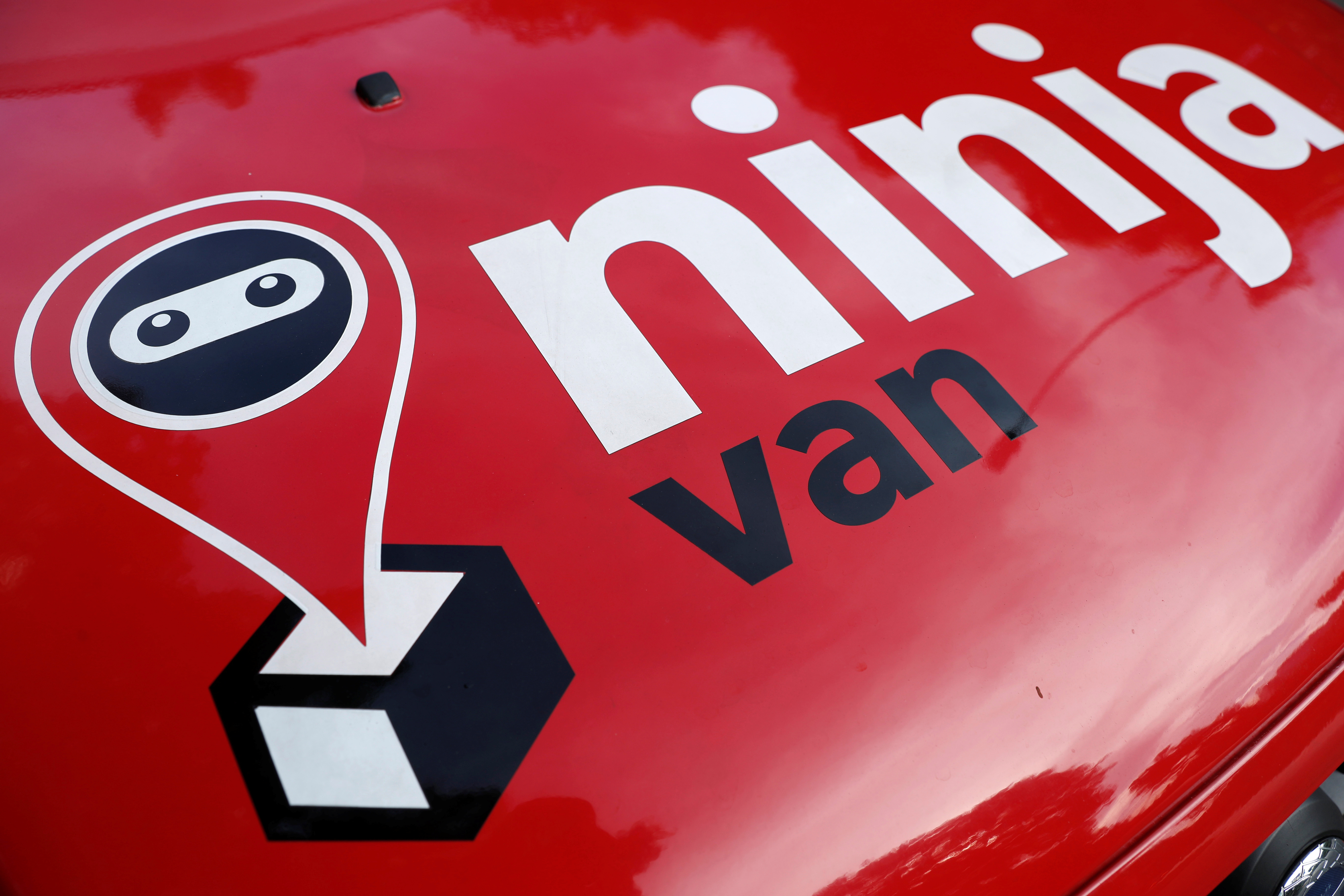 A Ninja Van delivery van is pictured at their office in Singapore