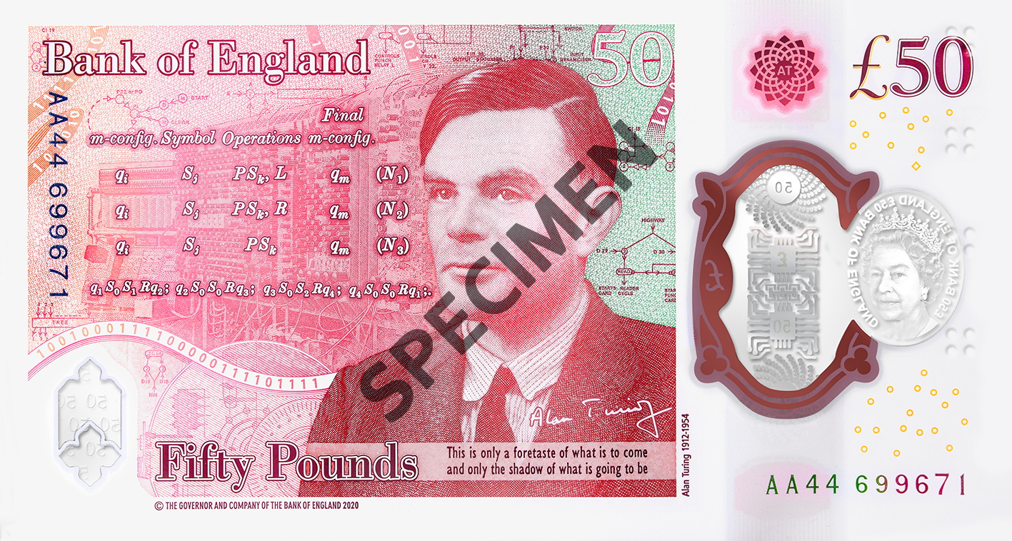 Bank of England unveils new banknote celebrating WW2 code-breaker