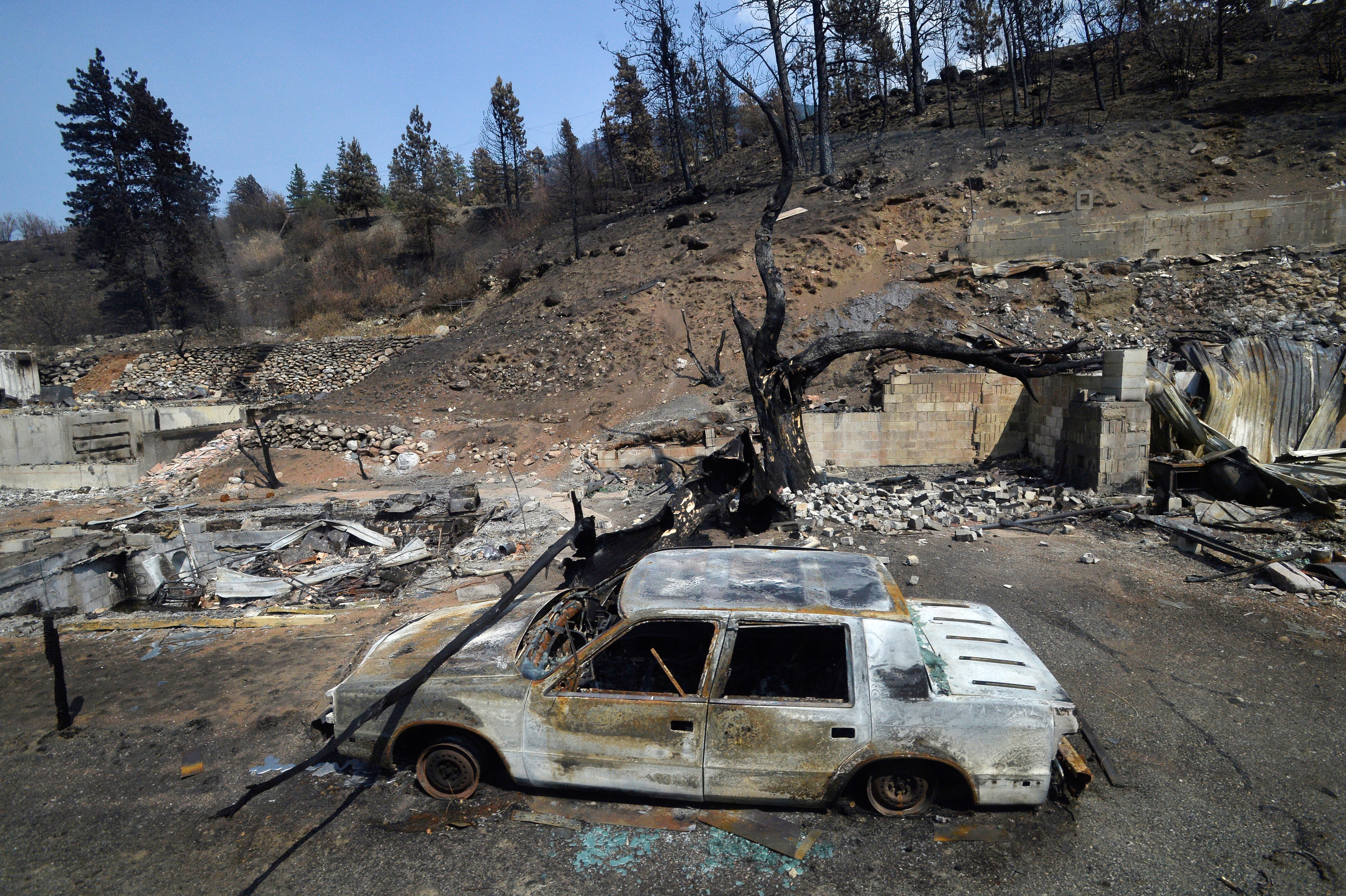 Town of Lytton destroyed by a wildfire