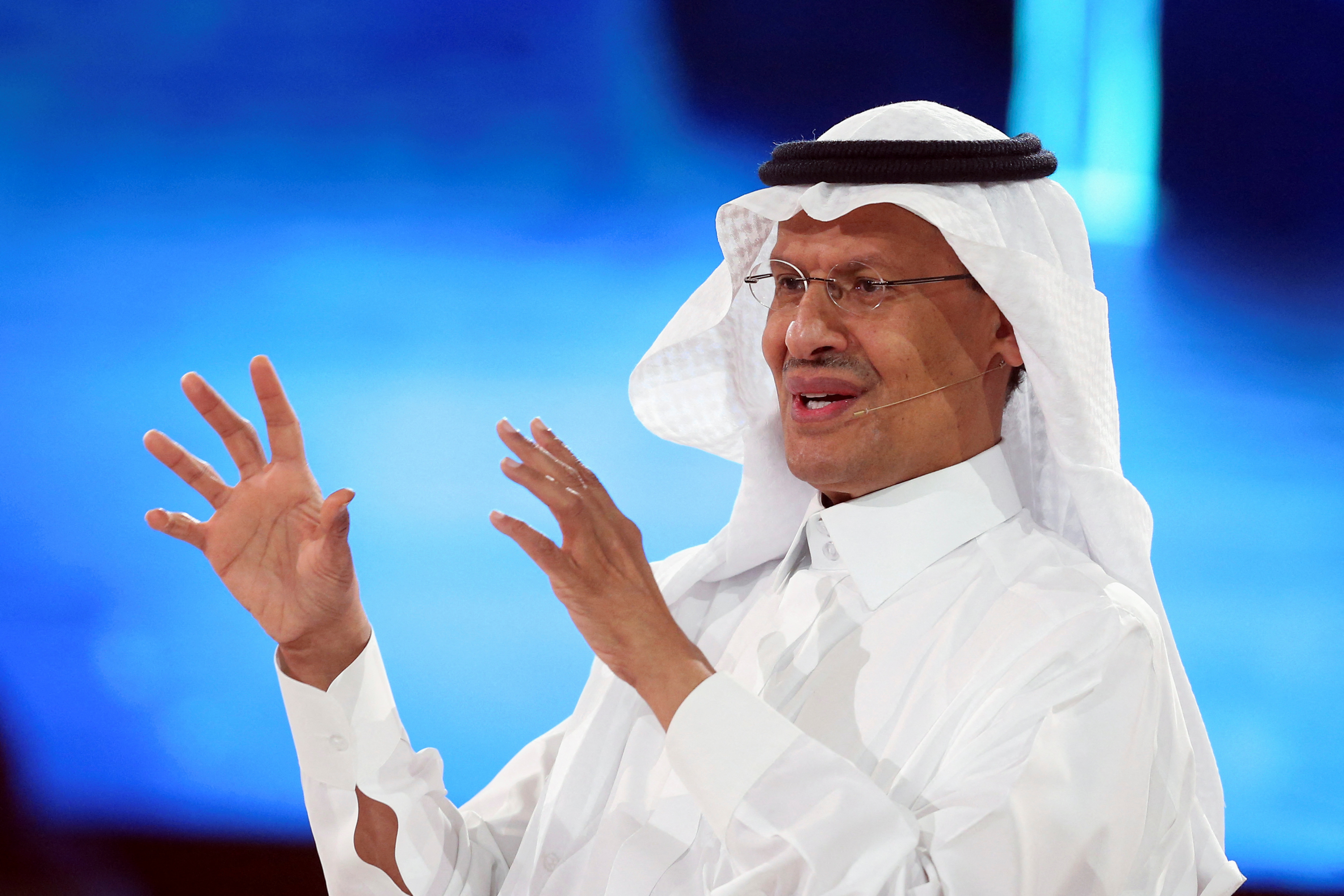 Saudi Arabia's Minister of Energy Prince Abdulaziz bin Salman Al-Saud speaks at the Future Investment Initiative conference, in Riyadh, Saudi Arabia