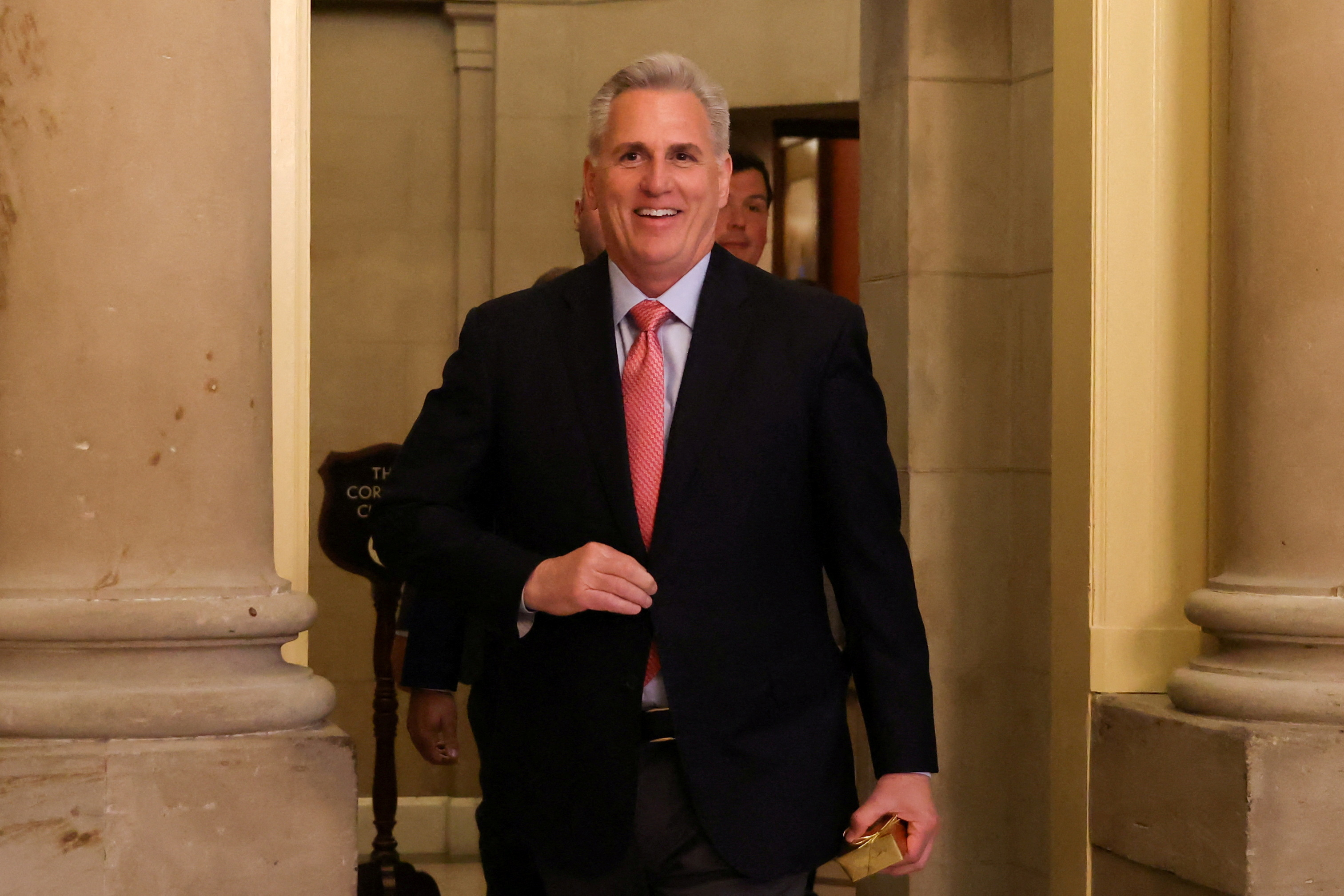 House Speaker Kevin McCarthy leaves his office on Capitol Hill in Washington