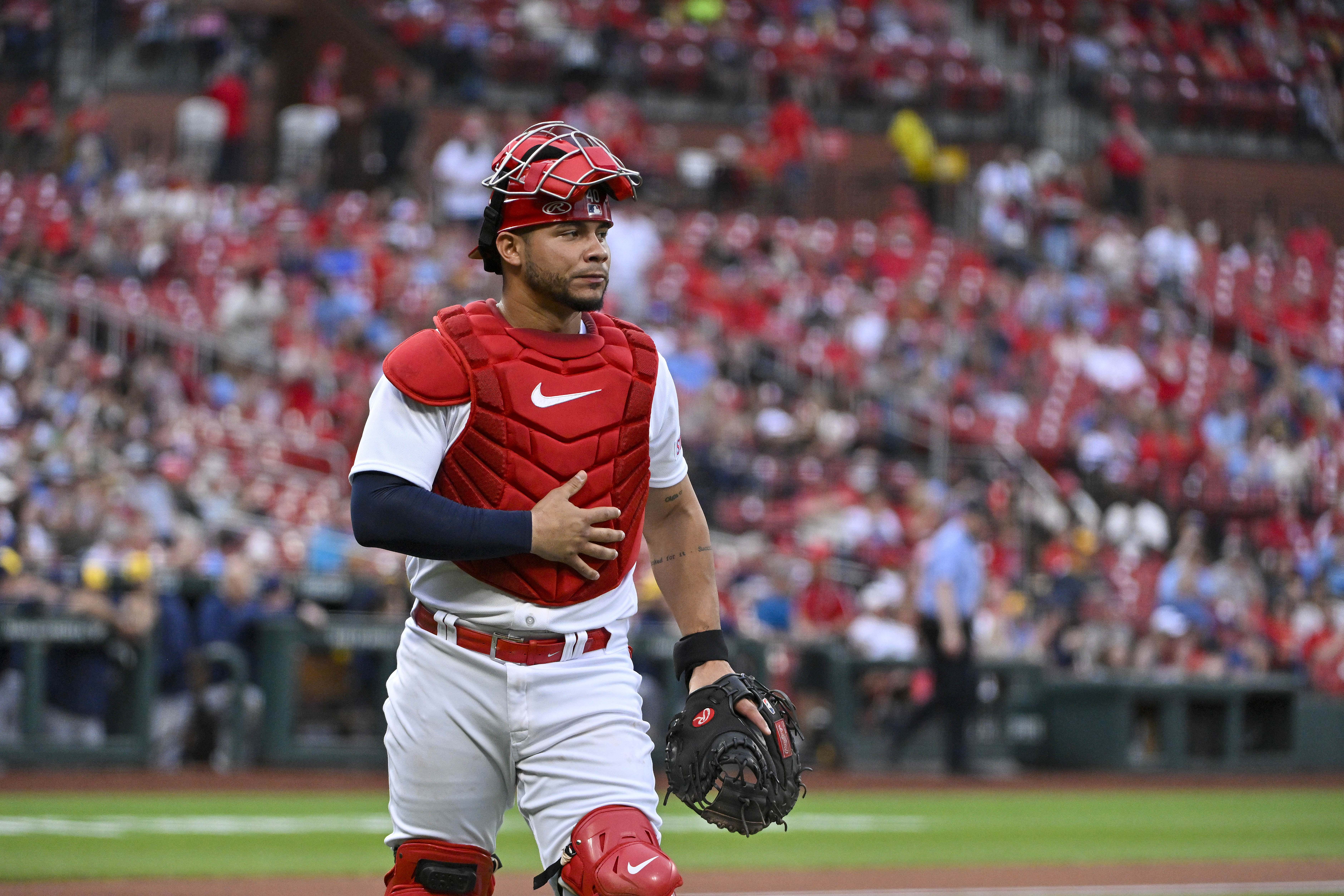 Andrew Knizner's grand slam caps scoring as Cards clobber Brewers