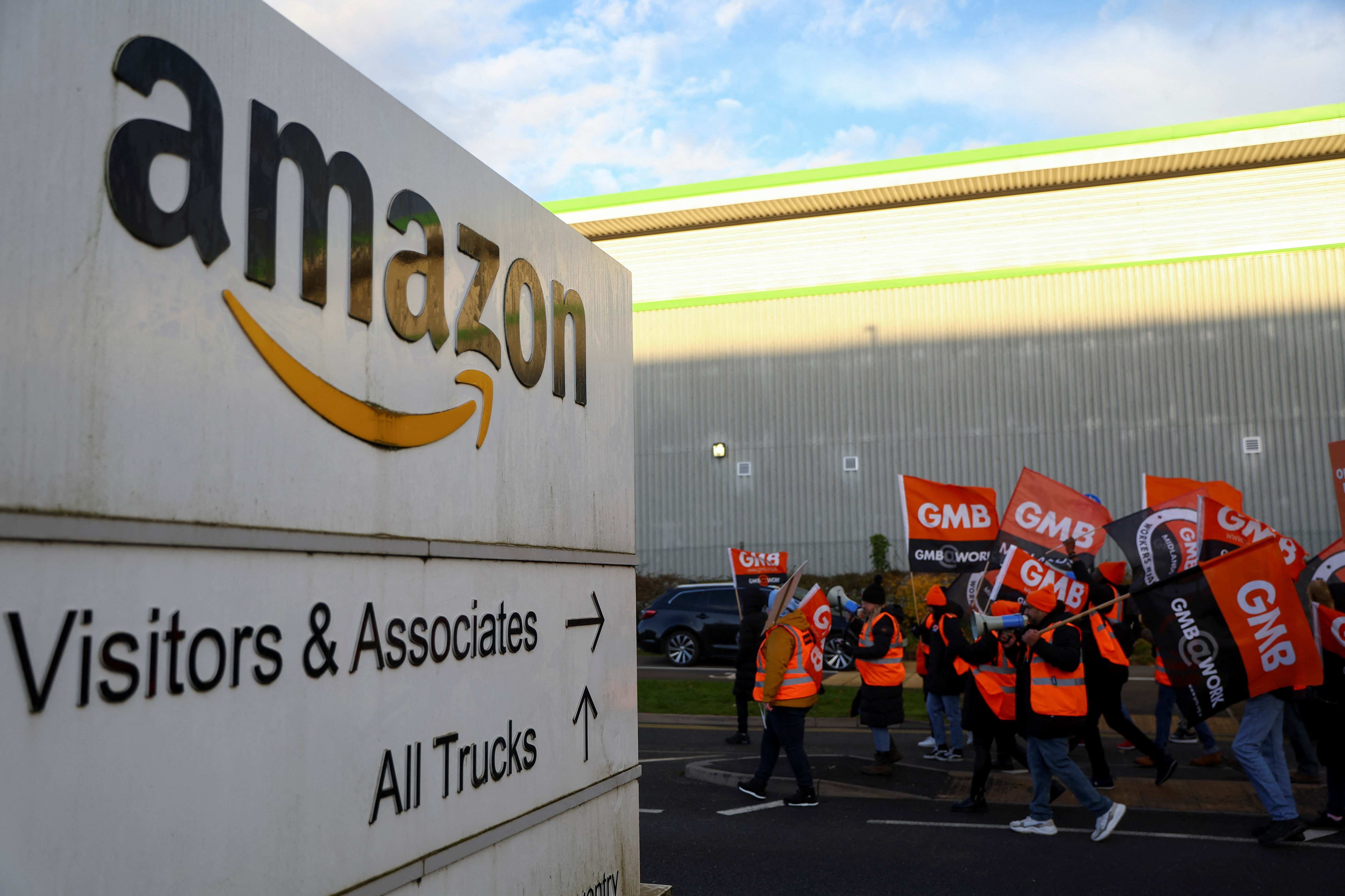 Amazon workers at UK warehouse strike again Reuters