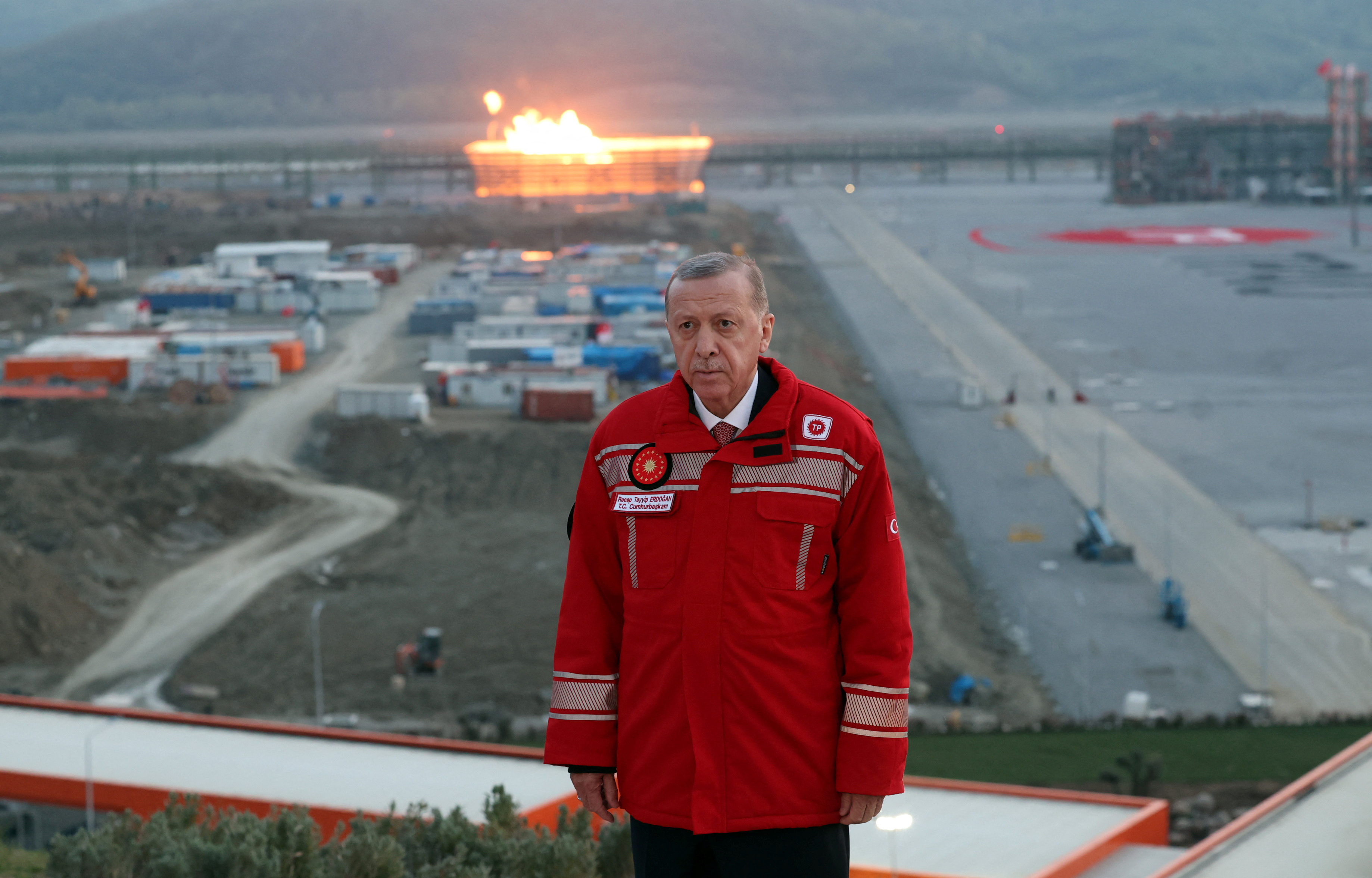Turkish President Erdogan attends a ceremony in the Black Sea province of Zonguldak