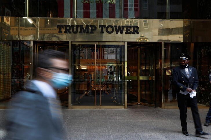 The entrance to Trump Tower on 5th Avenue is pictured in the Manhattan borough of New York City