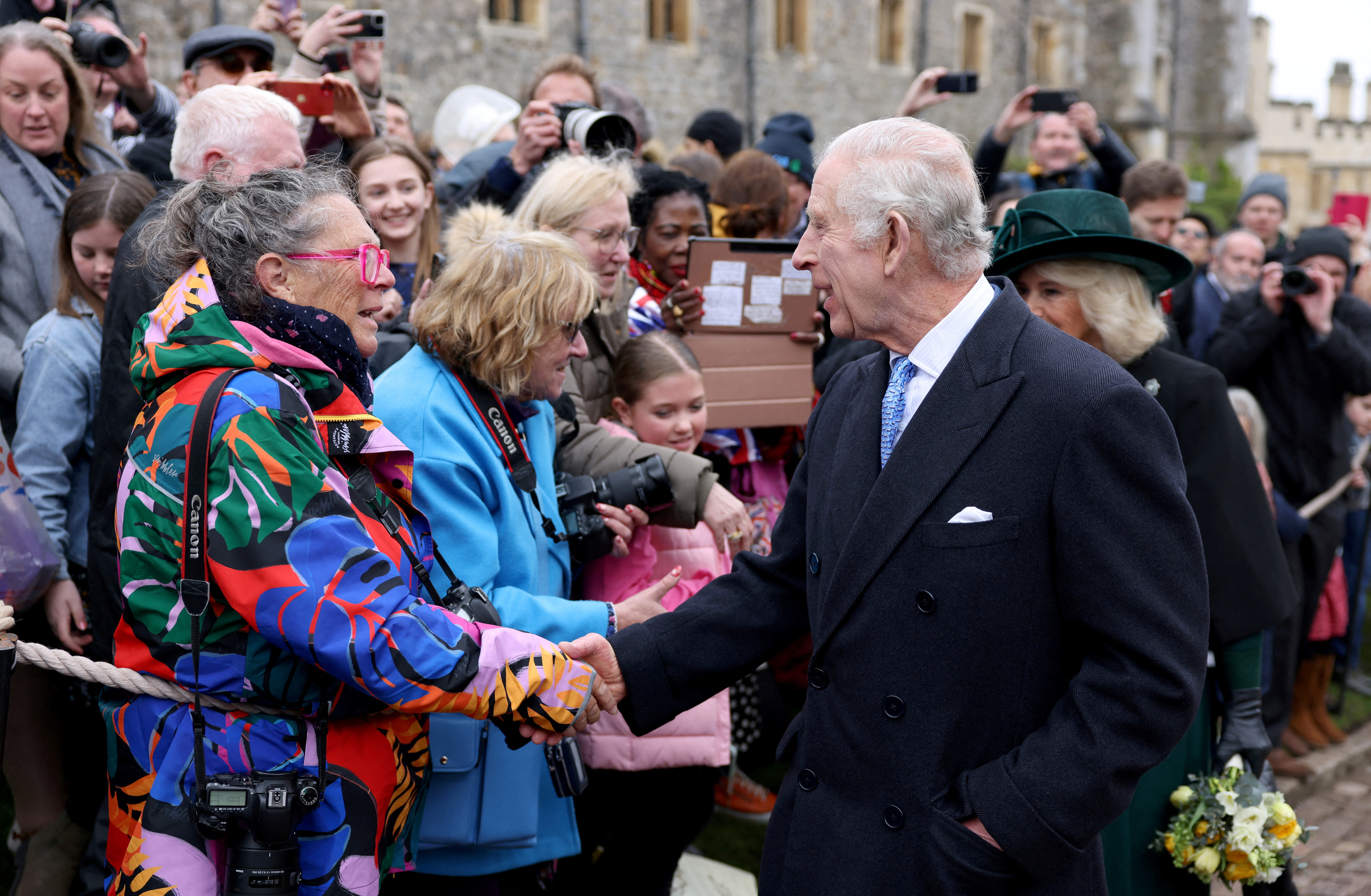 Britain's Royals attend the Easter Matins Service at St. George's Chapel, Windsor Castle