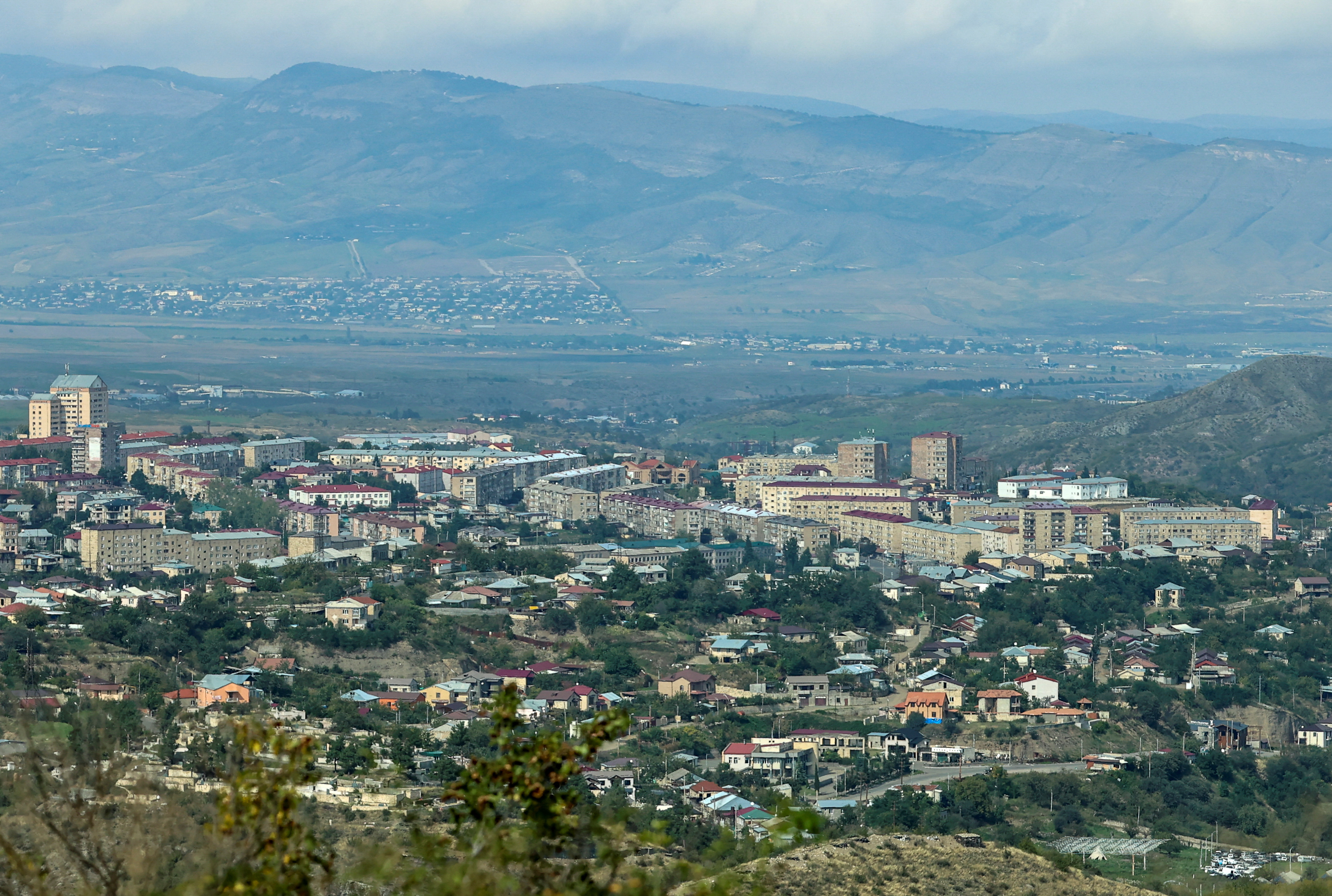 Stepanakert city following mass exodus of ethnic Armenians from Nagorno-Karabakh