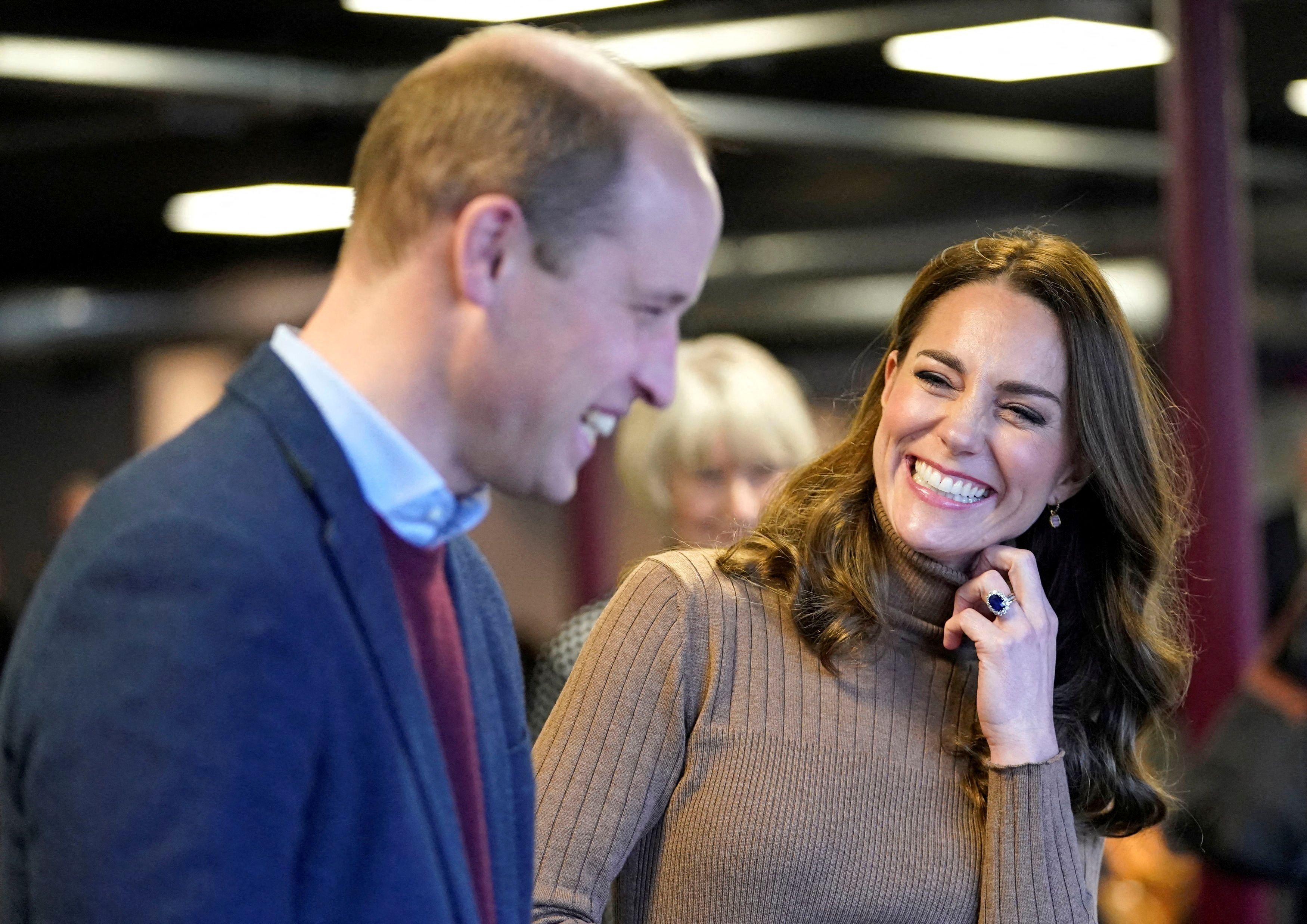 Britain's Prince William and Catherine, Duchess of Cambridge visit Church on the Street in Burnley