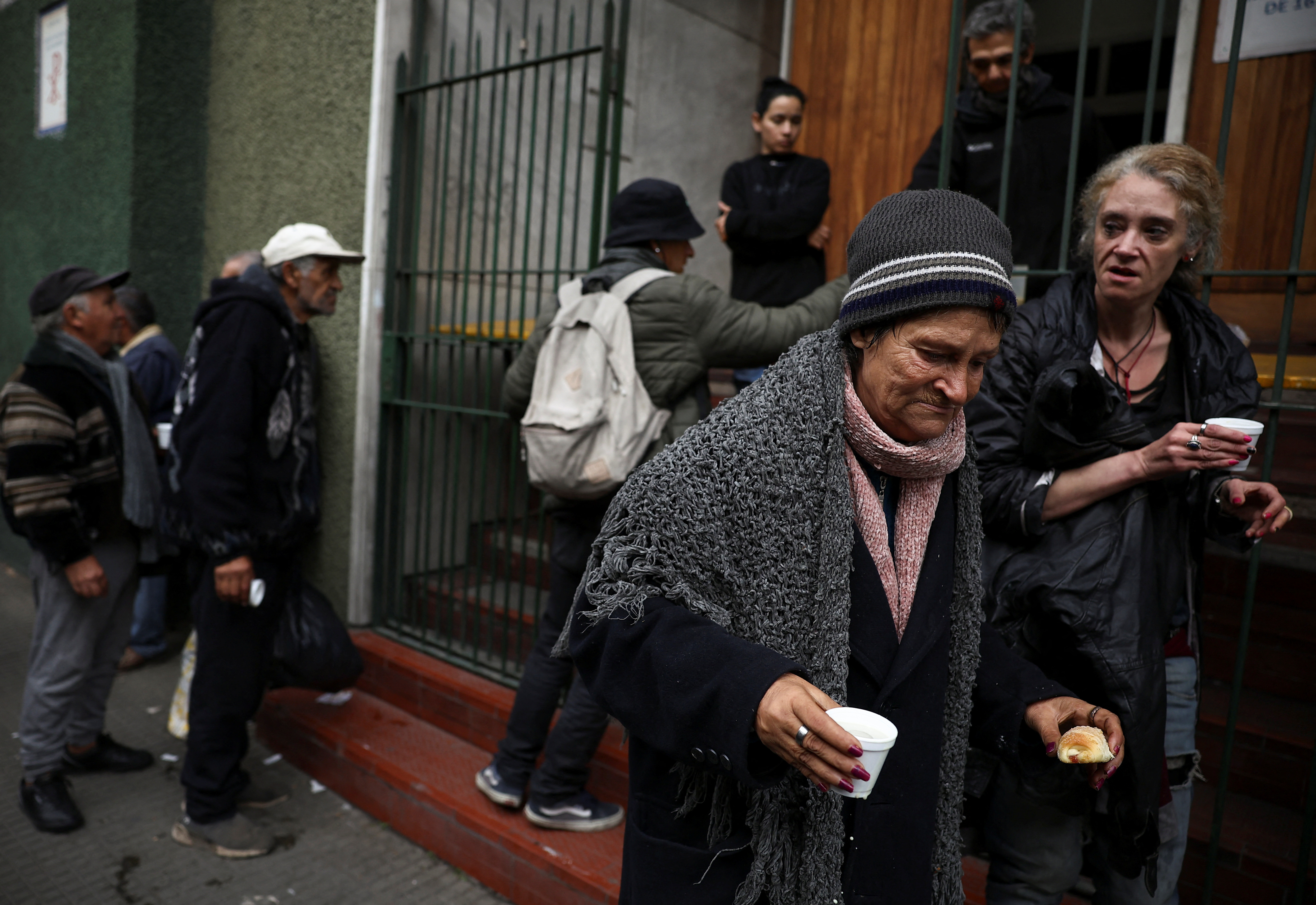 Sleeping rough and soup kitchens: Milei cuts hurt poor Argentines as winter sets in