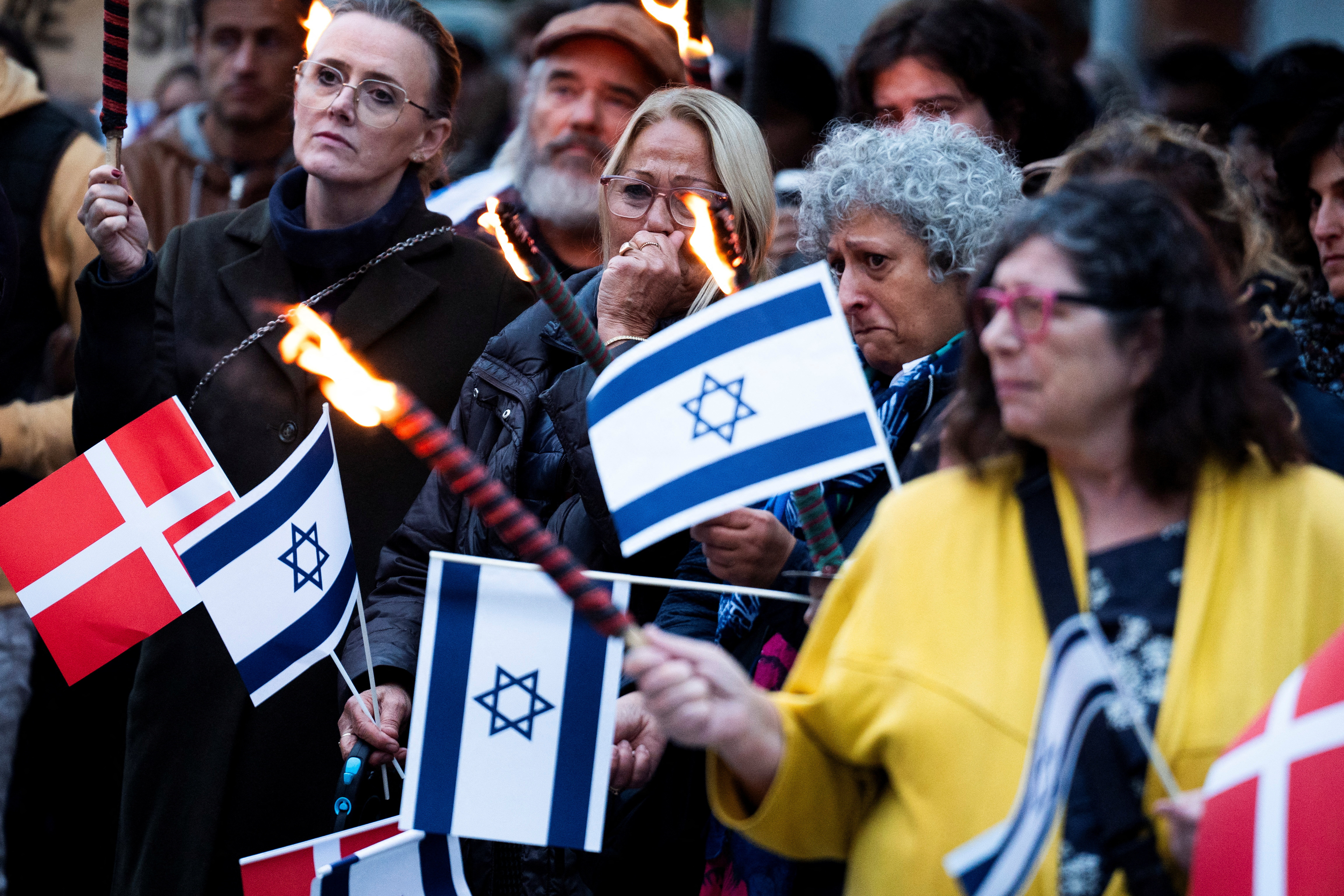 Solidarity demonstration with Israel, in Copenhagen