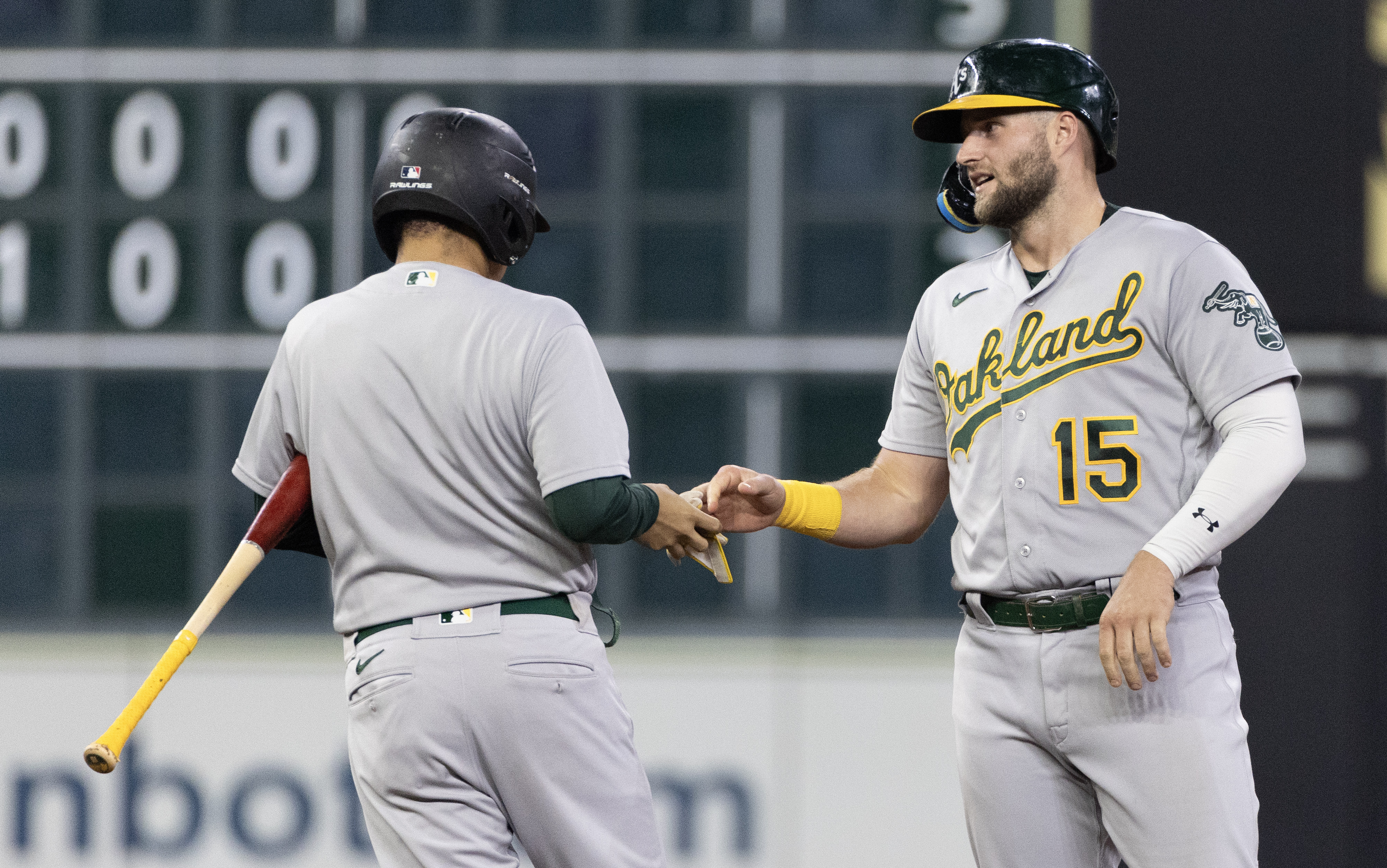 Shea Langeliers, A's handle Justin Verlander, Astros