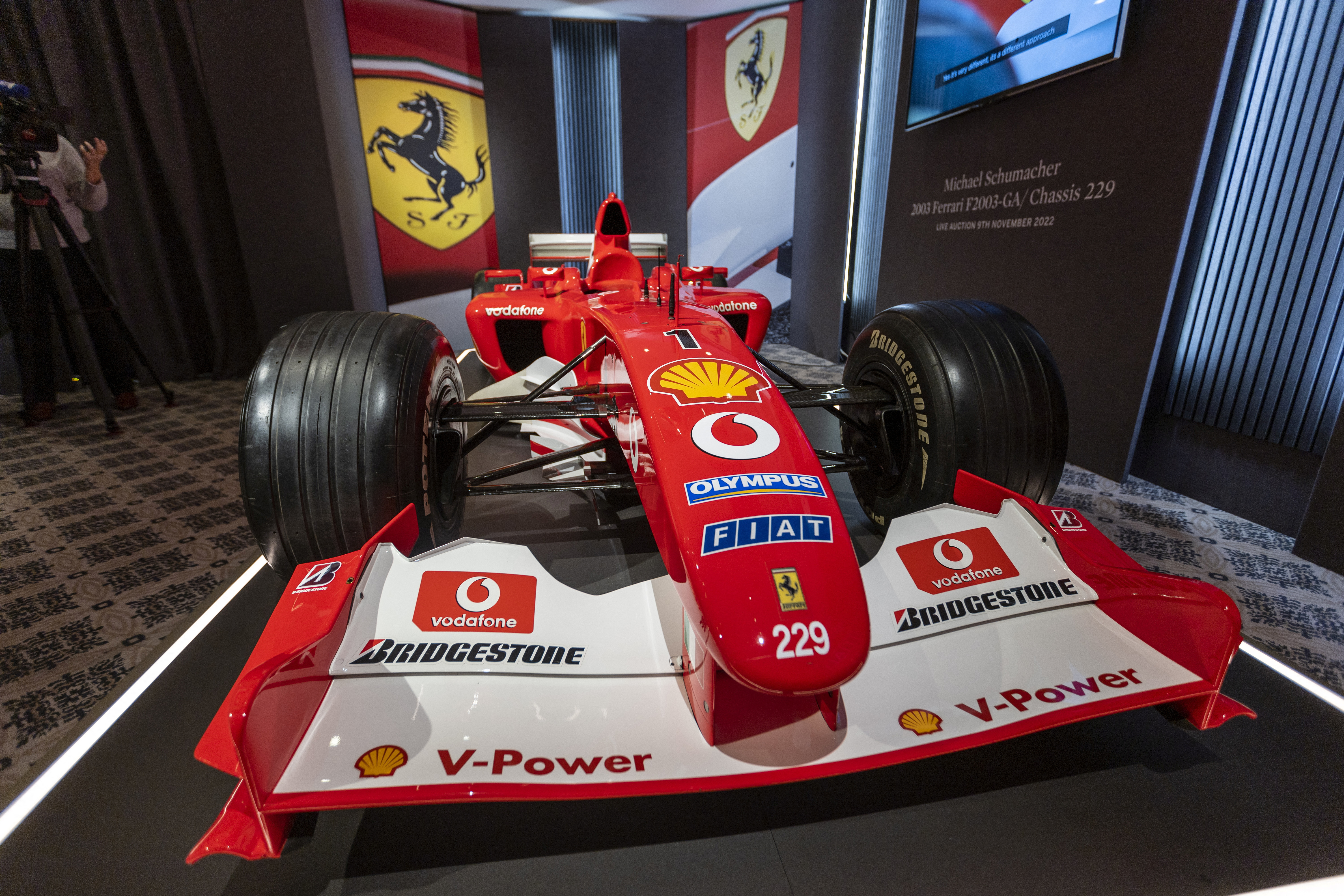 F1: One of Michael Schumacher's Ferraris has sold for almost $15