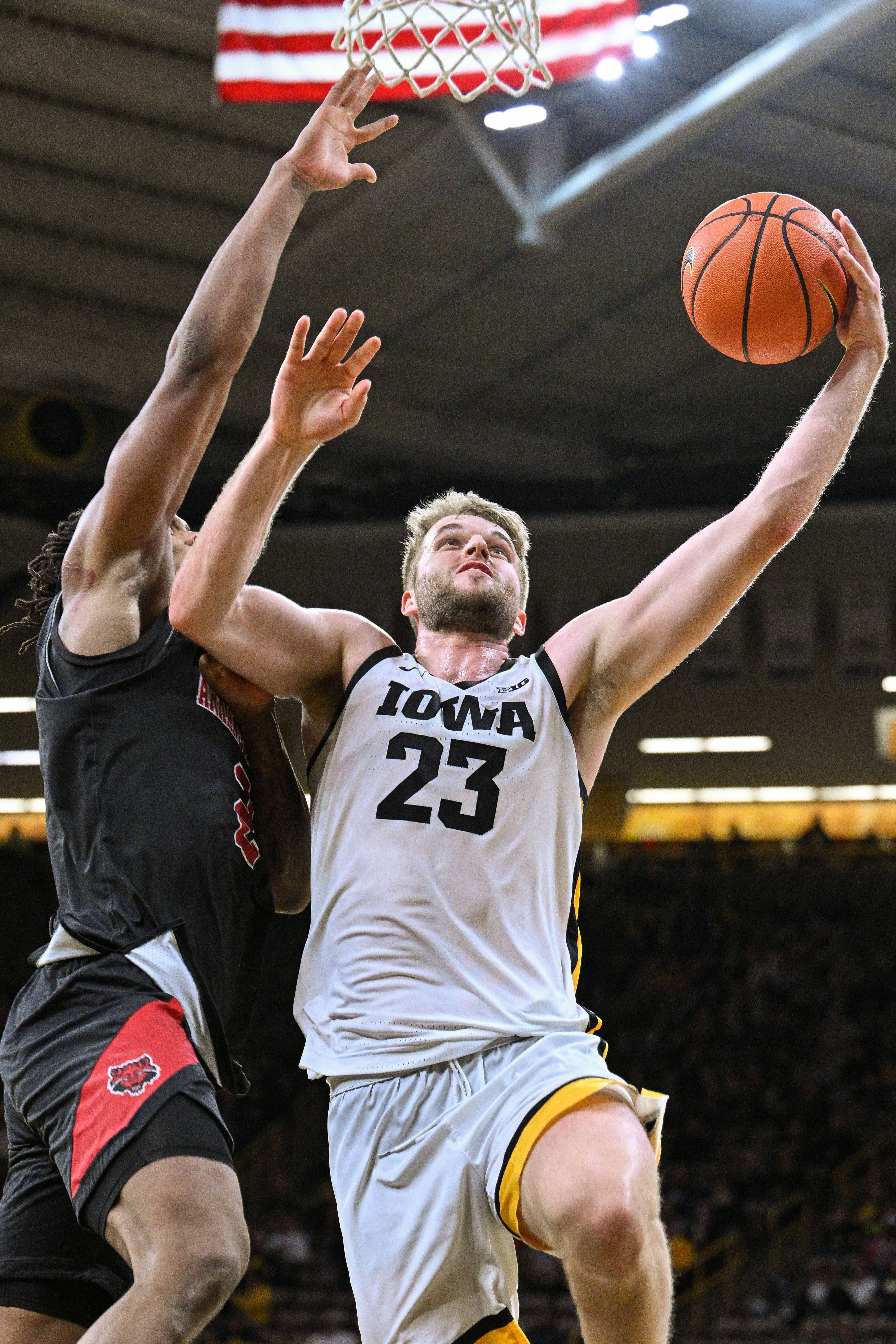 Iowa men's basketball scrapes by Arkansas State, 88-74, in game