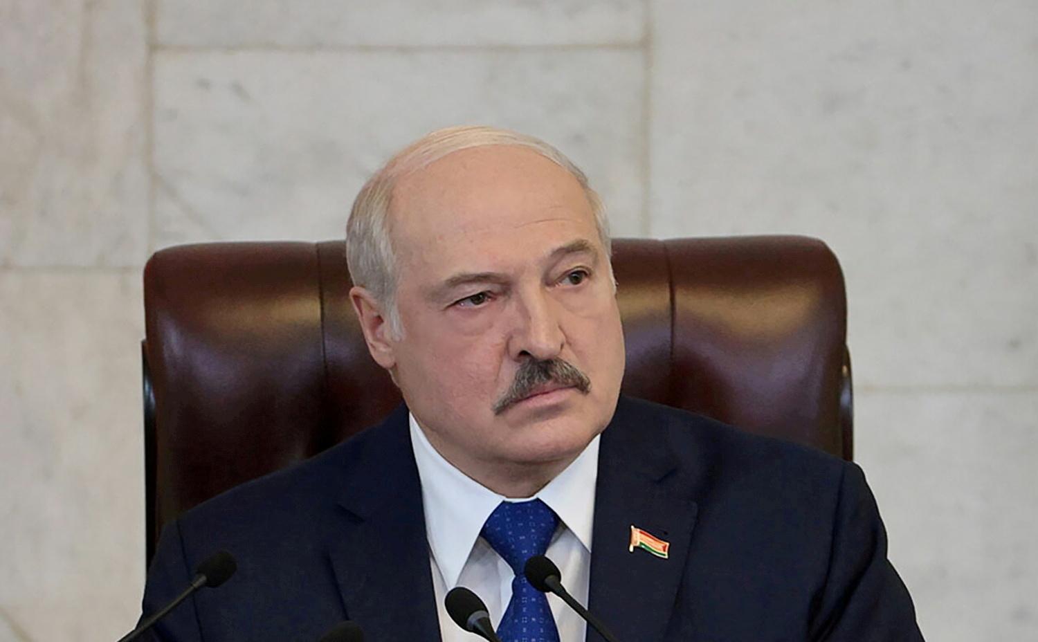 Belarusian President Alexander Lukashenko delivers a speech in Minsk, Belarus May 26, 2021.
