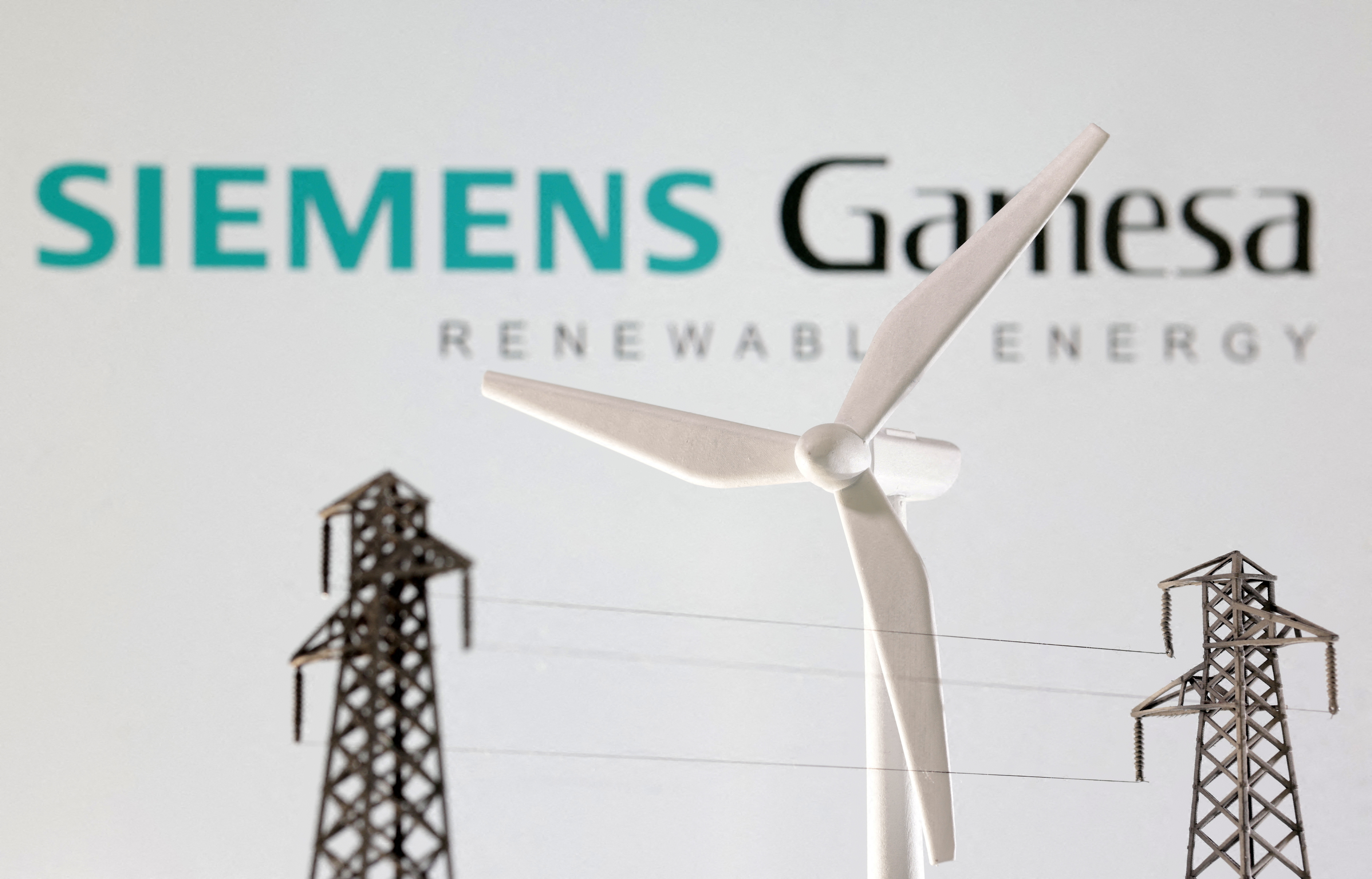 Illustration shows Siemens Gamesa logo