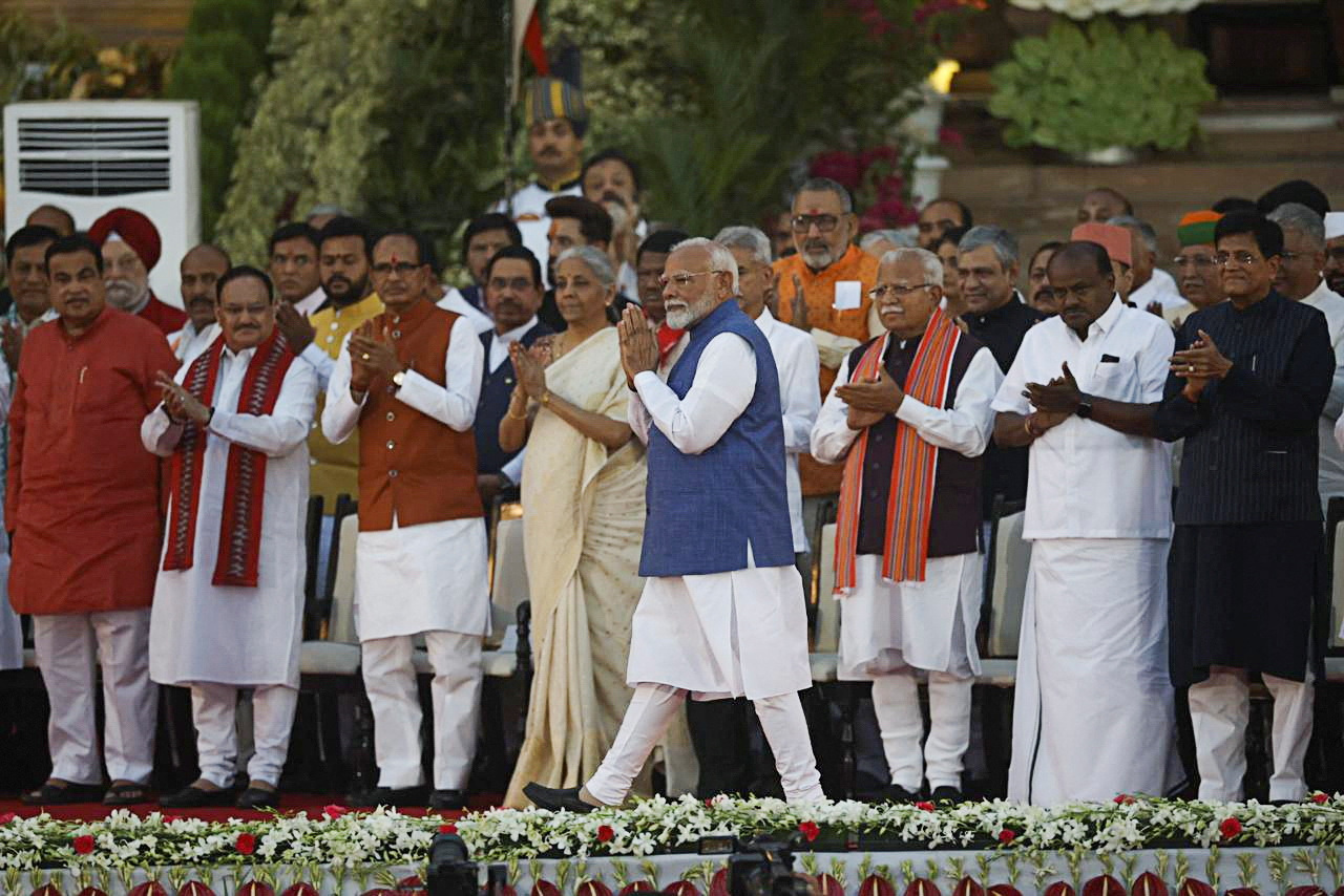 India's Modi sworn in as PM for third term, faces coalition challenges ...