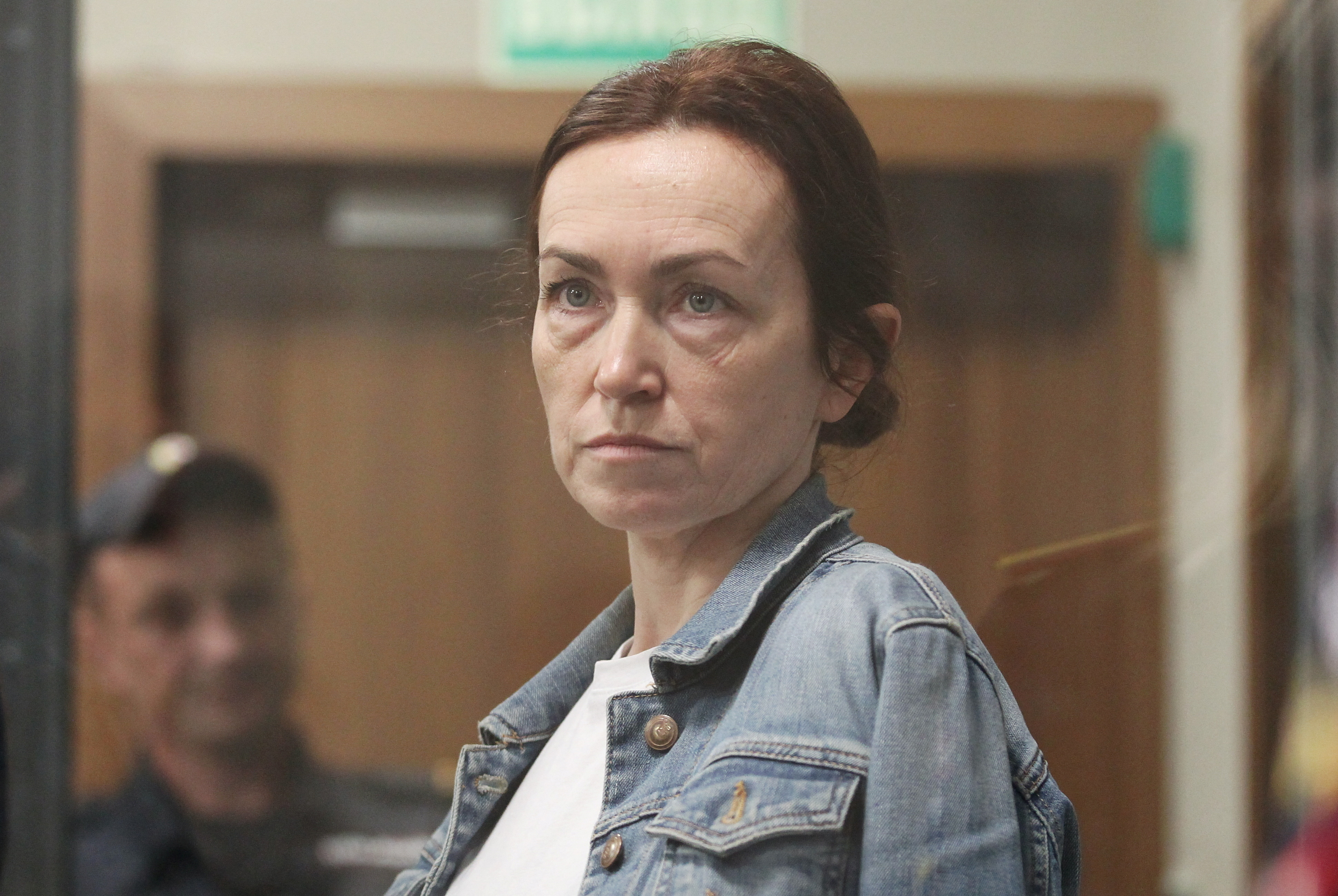 Journalist Alsu Kurmasheva attends a court hearing in Kazan