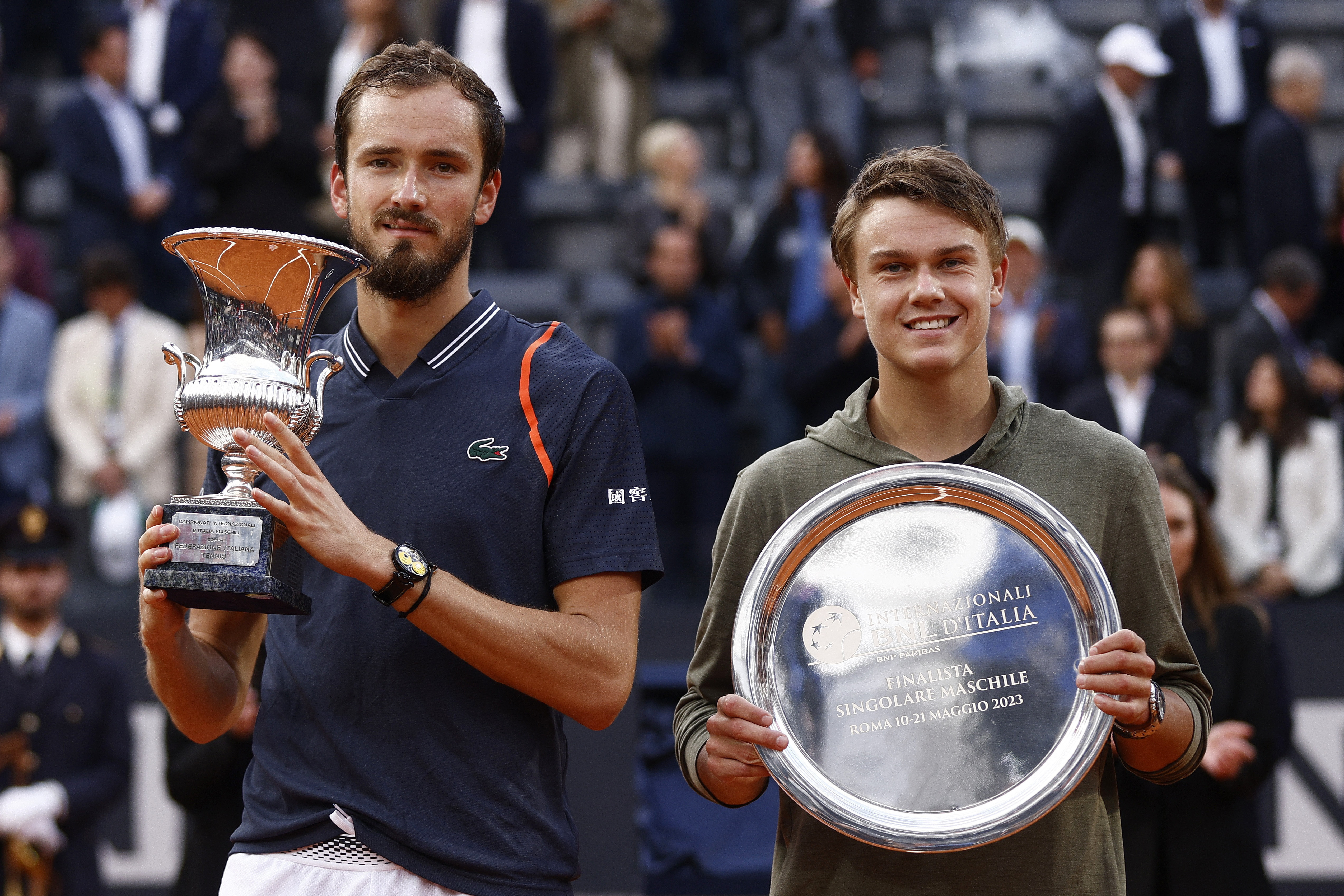 Medvdev wins Italian Open for the first time