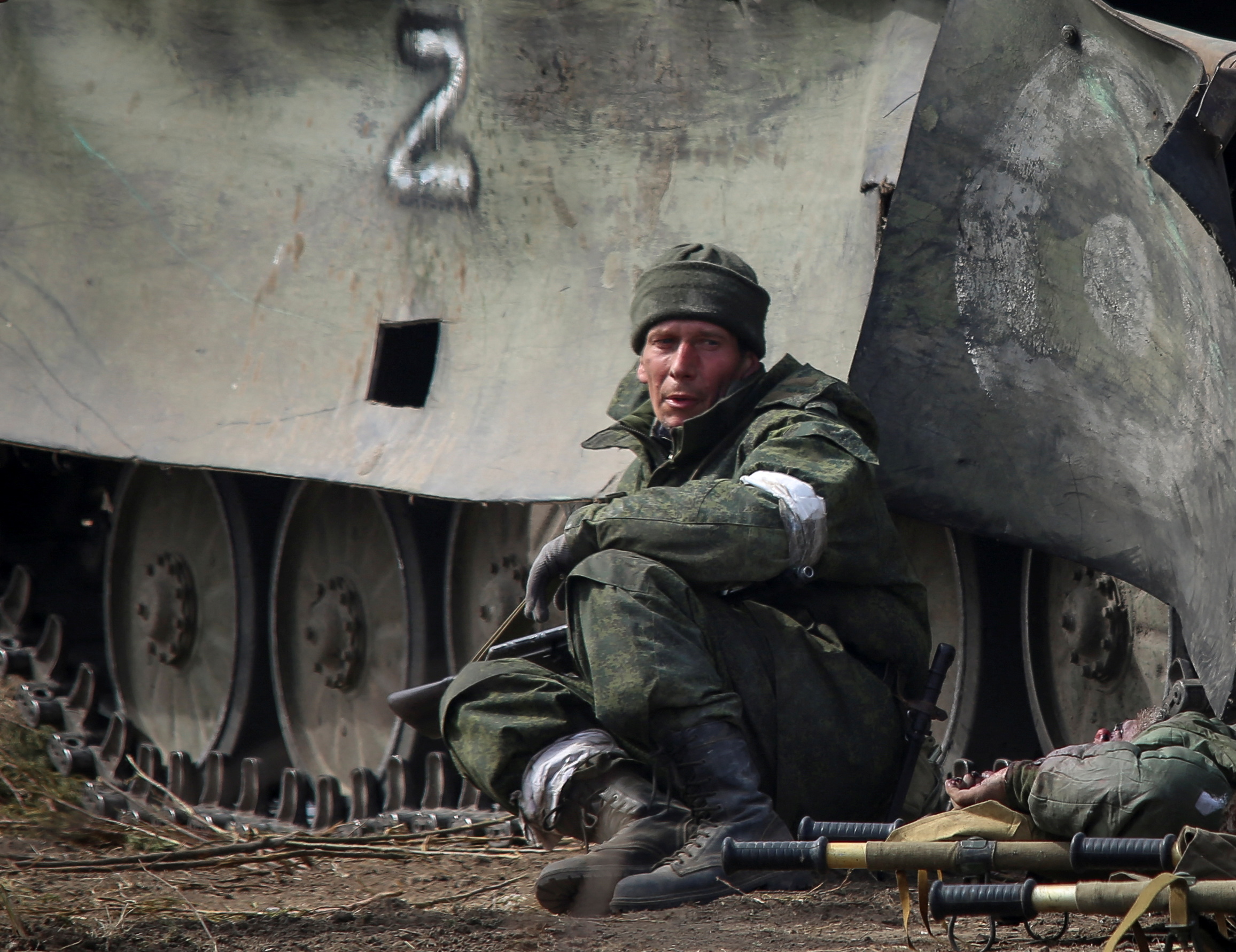 Особая военная операция. Русские солдаты на Украине. Военная операция.