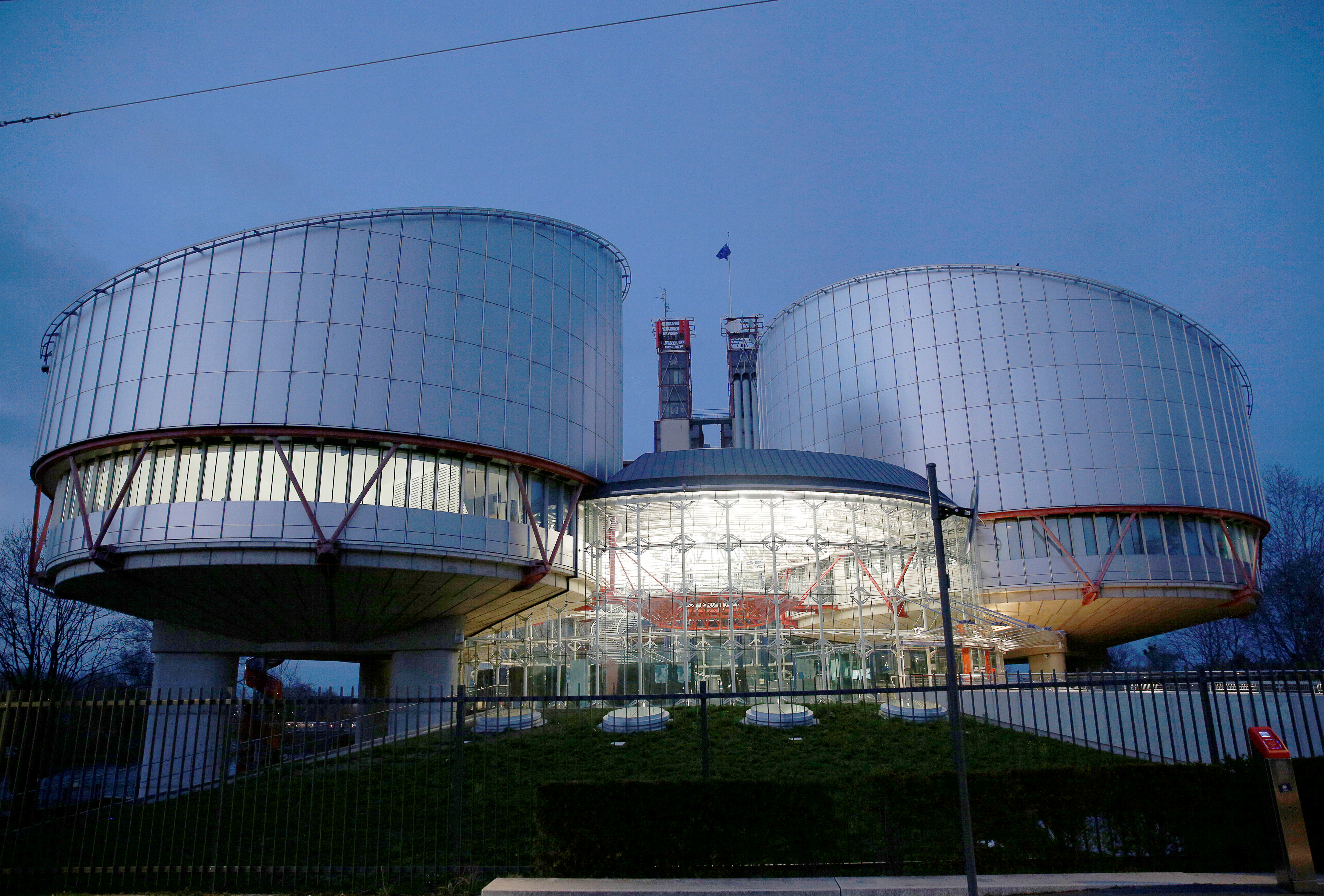 The building of the European Court of Human Rights is seen in Strasbourg