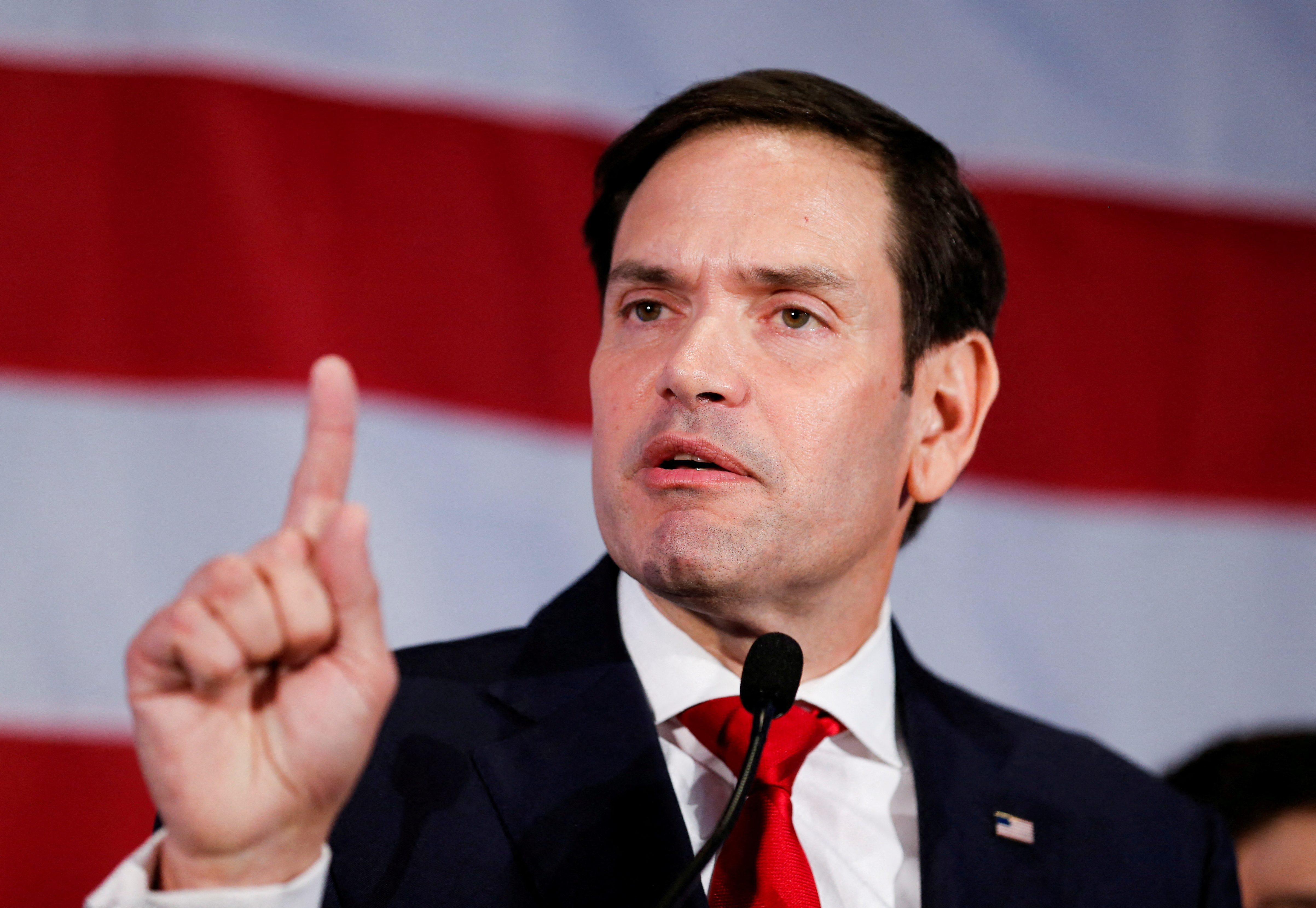 Republican. U.S. Senator Marco Rubio appears at his U.S. midterm election night gathering in Miami