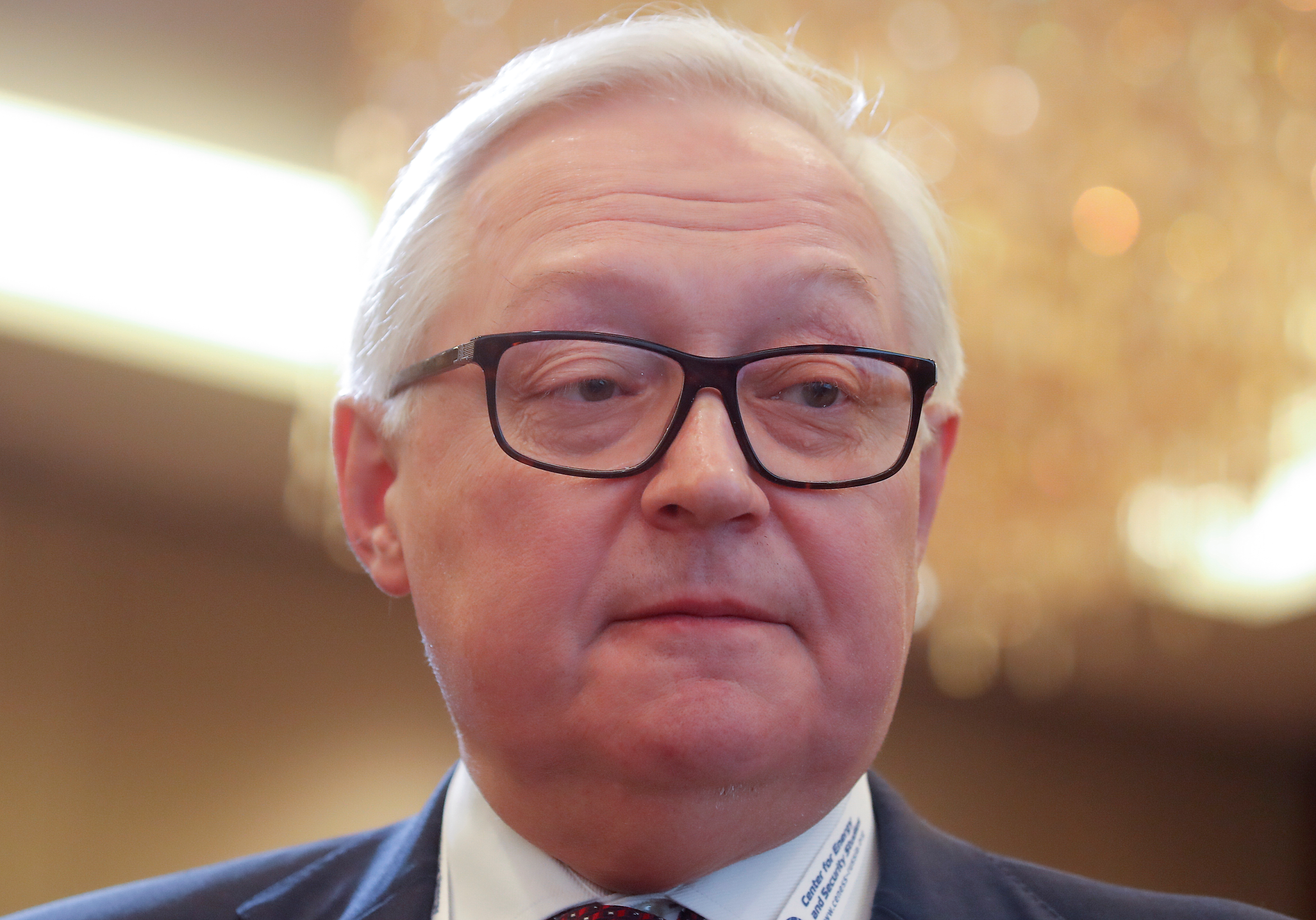 Russian Deputy Foreign Minister Sergei Ryabkov attends the Moscow Nonproliferation Conference