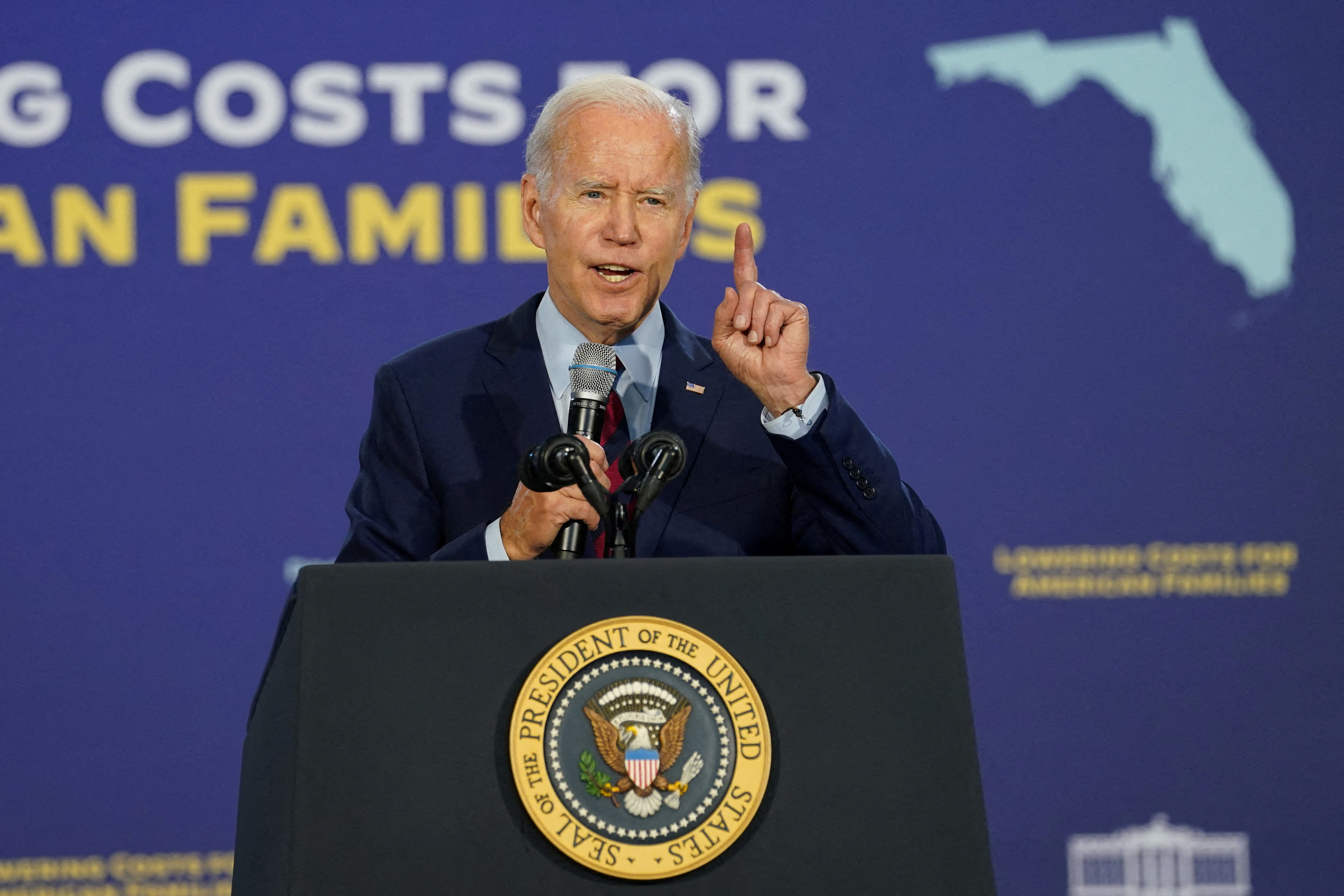 U.S. President Biden makes campaign visits ahead of midterms in Florida
