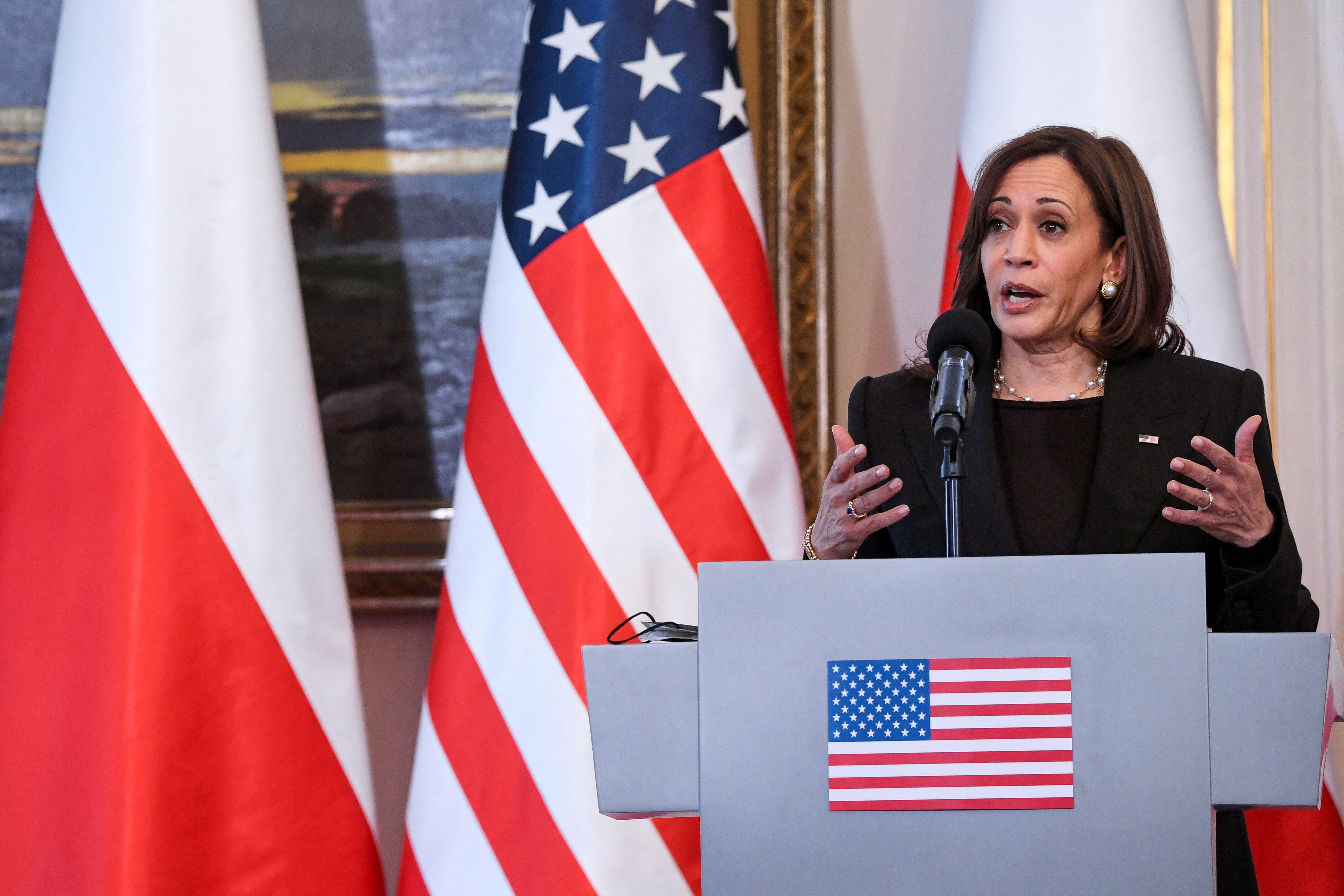 U.S. Vice President Harris visits Poland