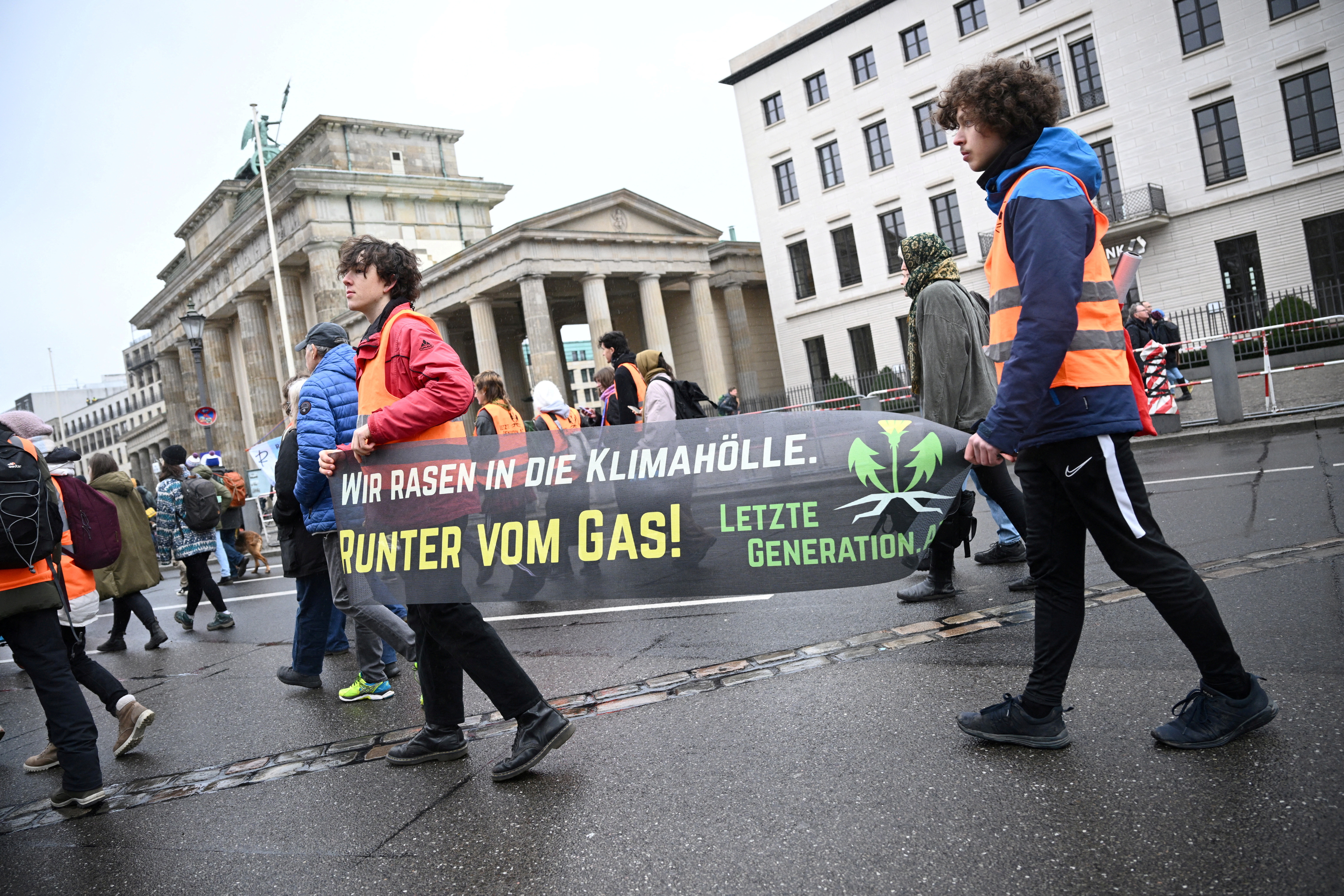 People protest against right-wing extremism and for the protection of democracy, in Berlin