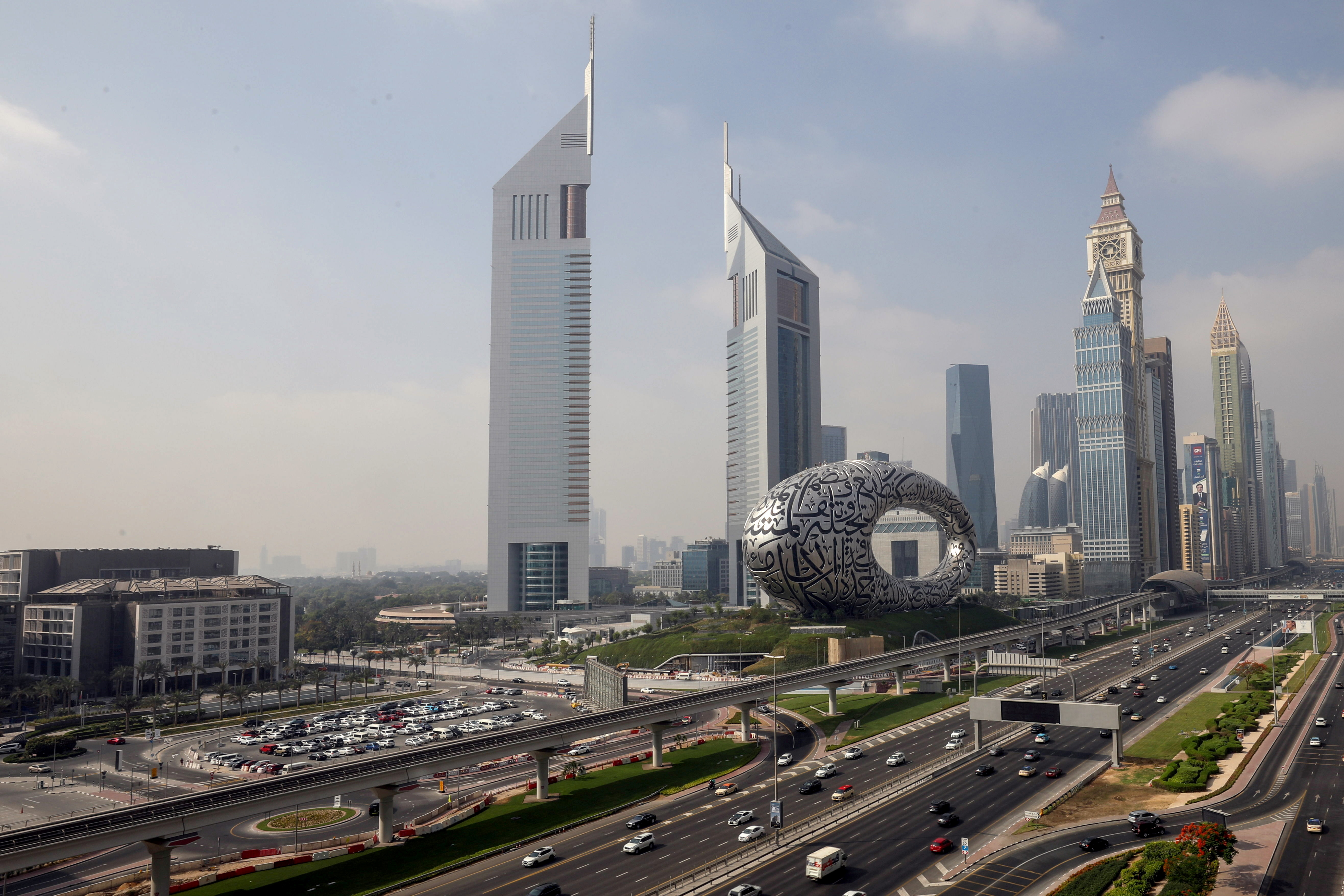 A general view of downtown Dubai