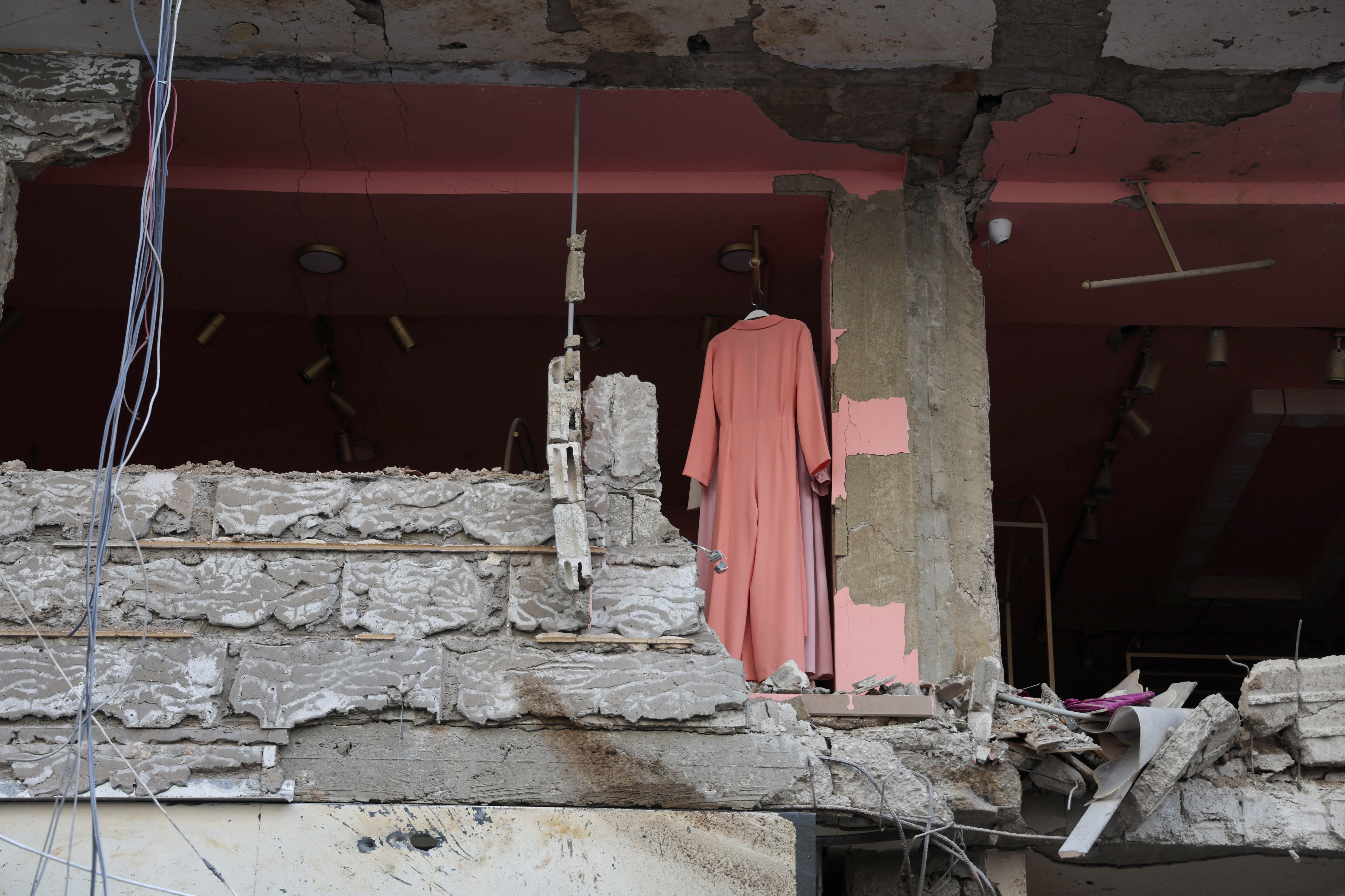 Aftermath of Israeli strike on Beirut's southern suburbs