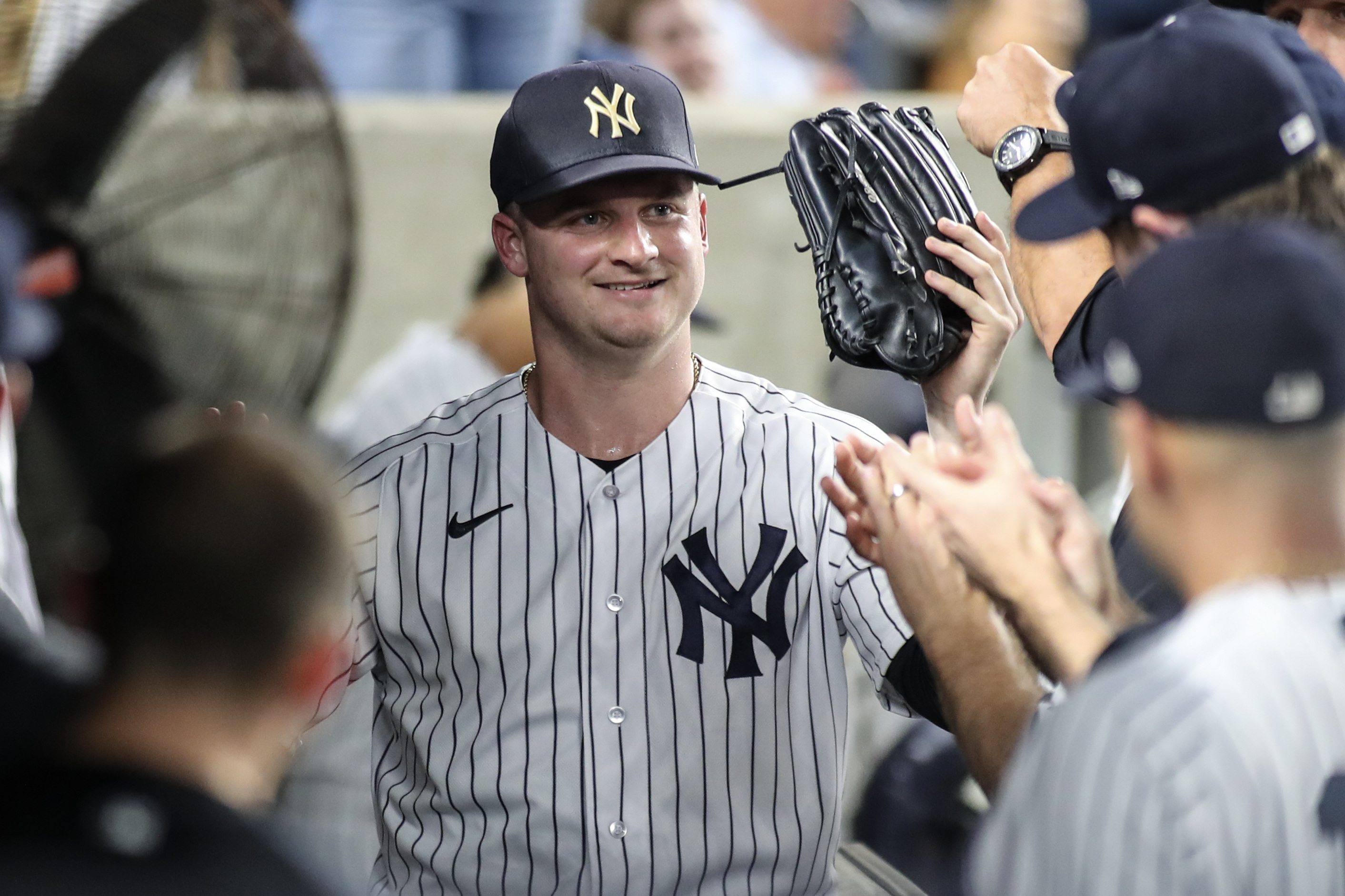 Jasson Domínguez's first homer in New York helps Yankees get back over .500  with win over Tigers - The Boston Globe