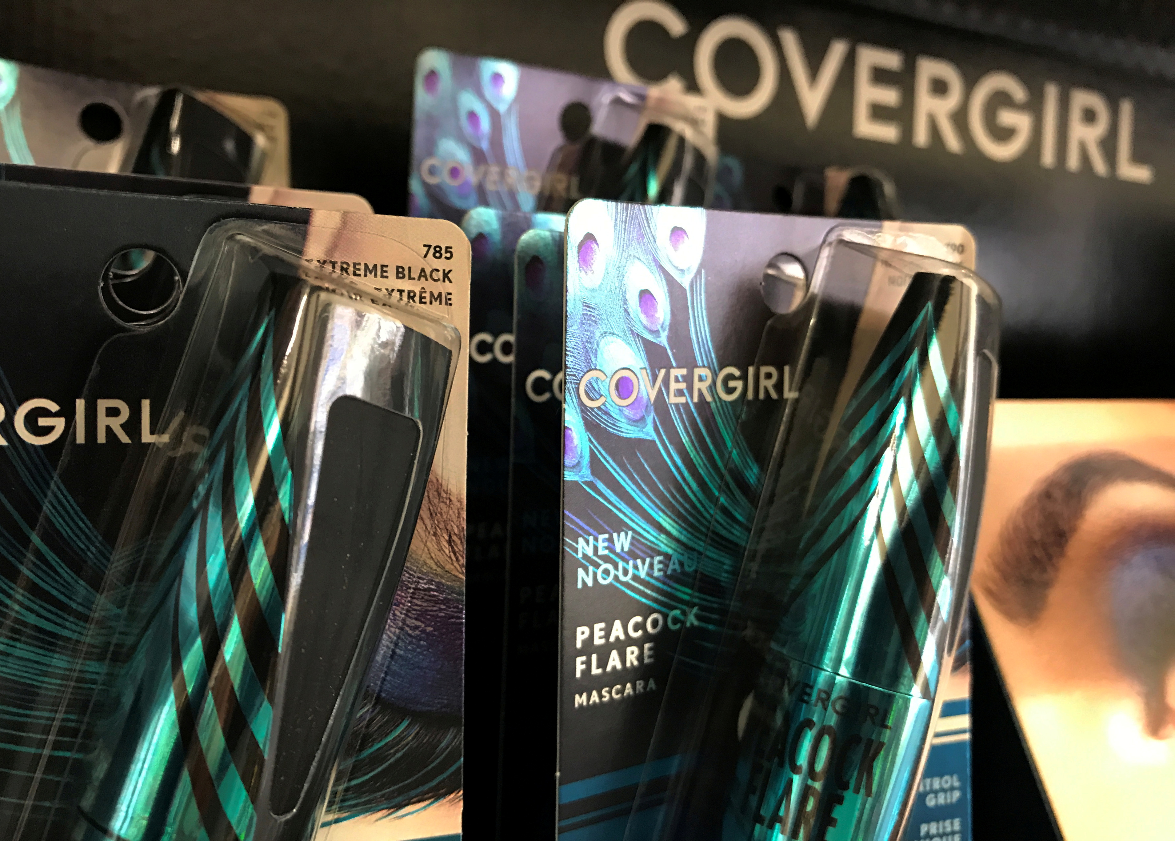 CoverGirl cosmetics owned by Coty Brands are shown for sale in a retail store in Encinitas, California
