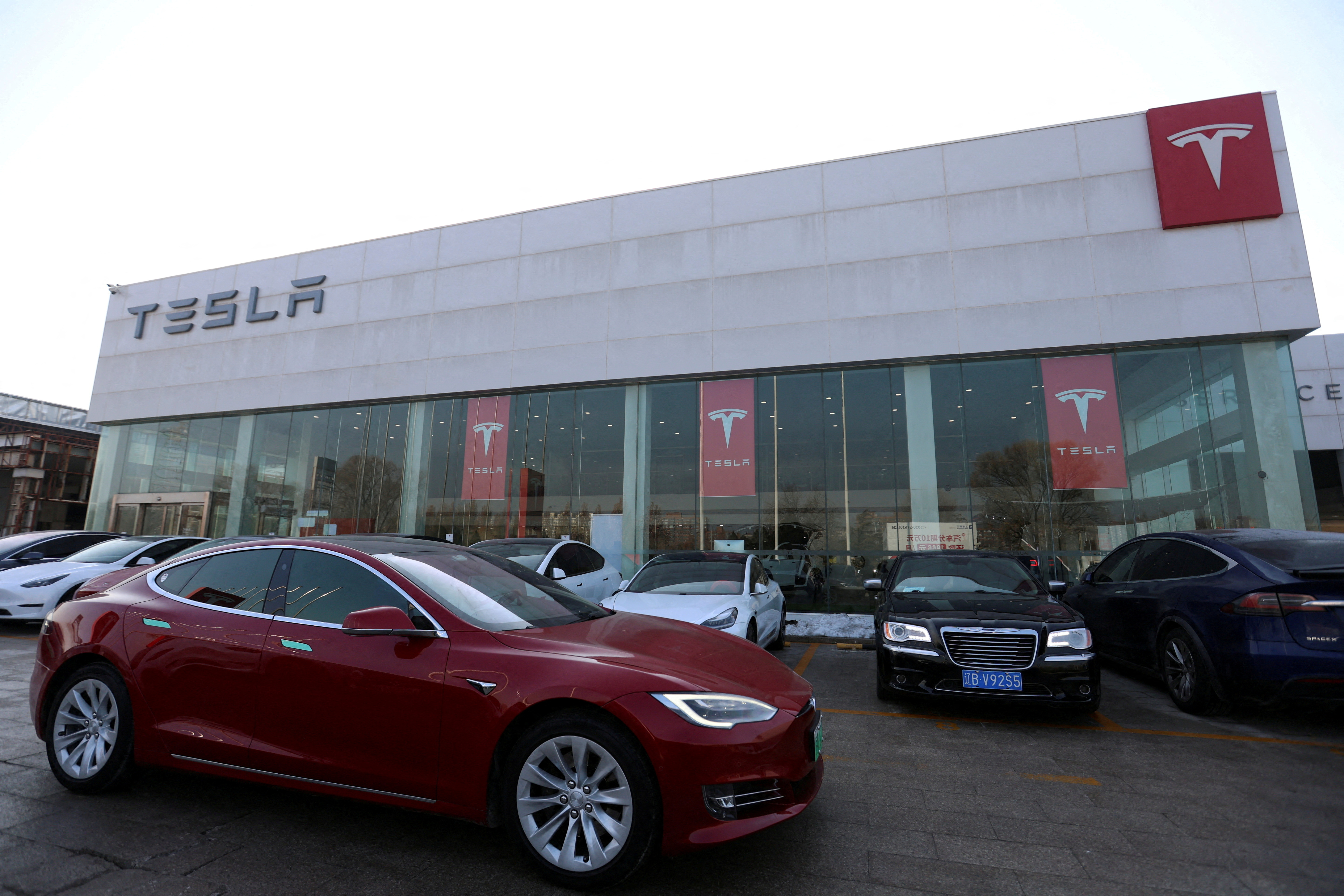 Tesla dealership in Beijing