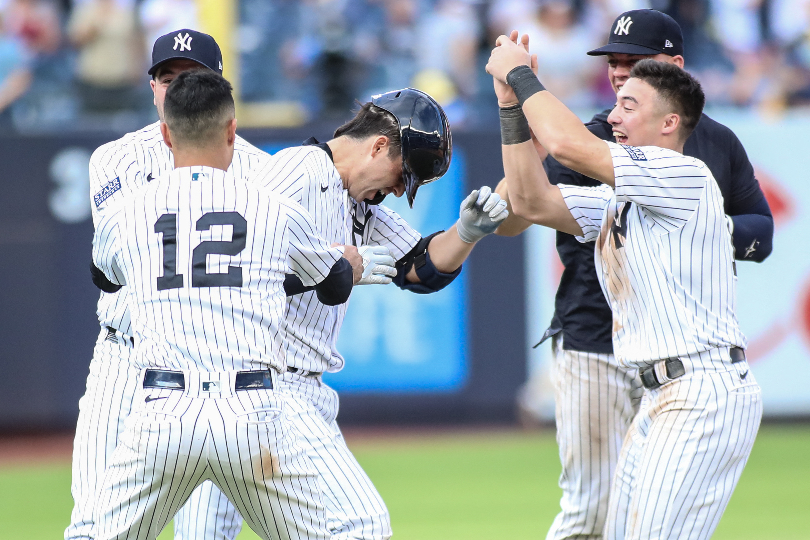Yankees end Brewers' no-hit bid in 11th, win game in 13th