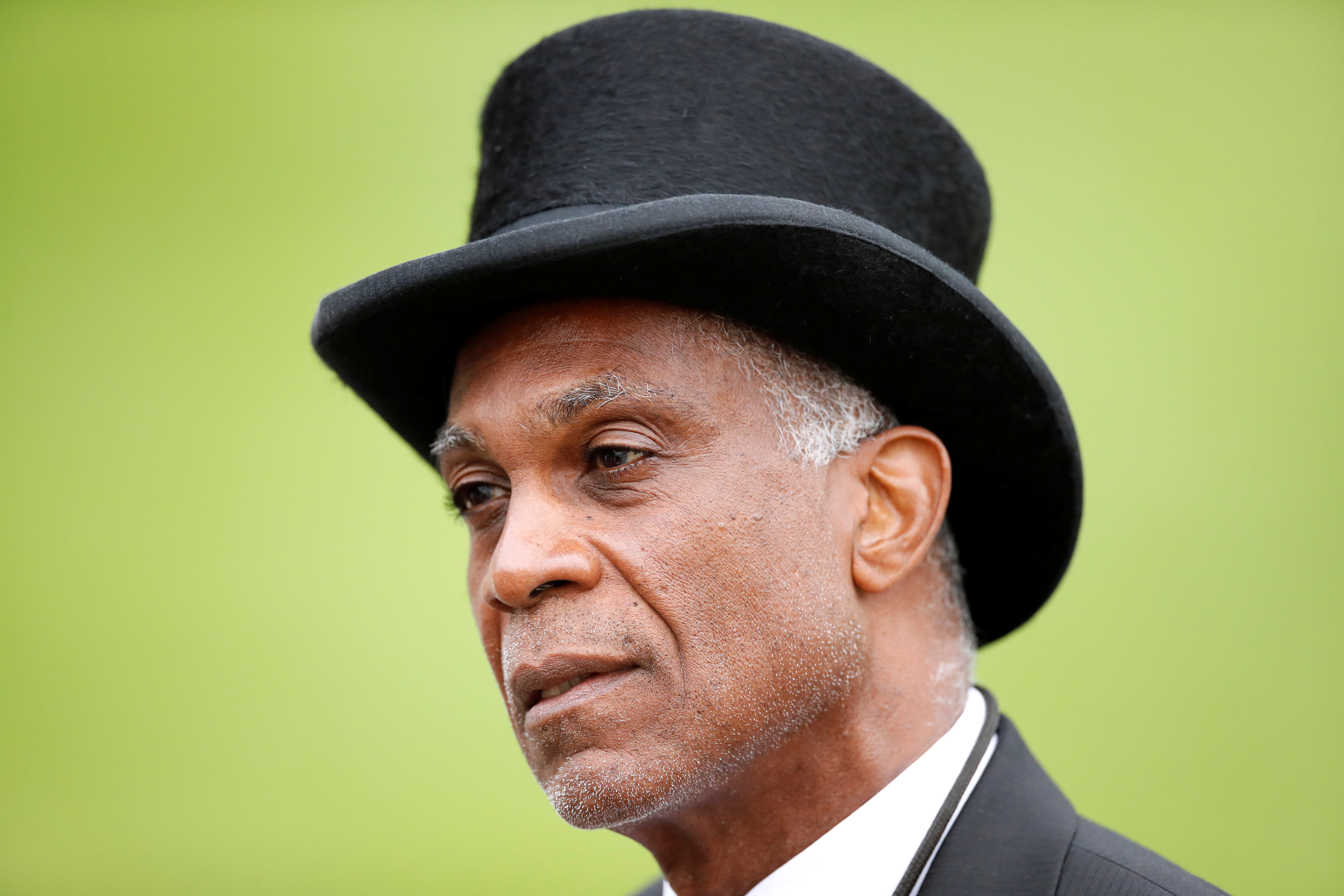 Horse Racing - Royal Ascot - Ascot Racecourse, Ascot, Britain - June 19, 2021 Former West Indies cricket player Michael Holding before the races Action Images via Reuters/Andrew Boyers