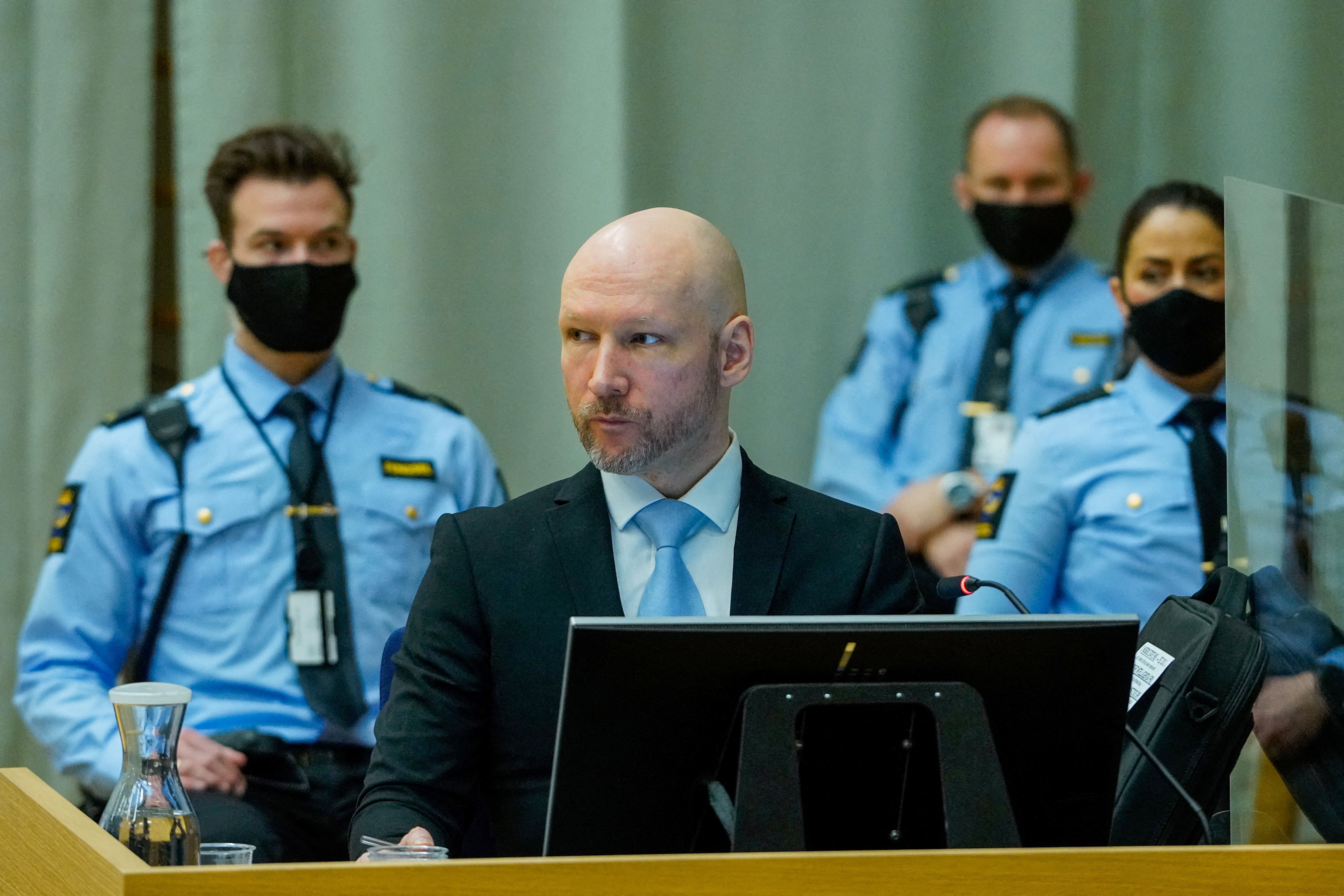 Court hearing for mass killer Anders Behring Breivik's parole request