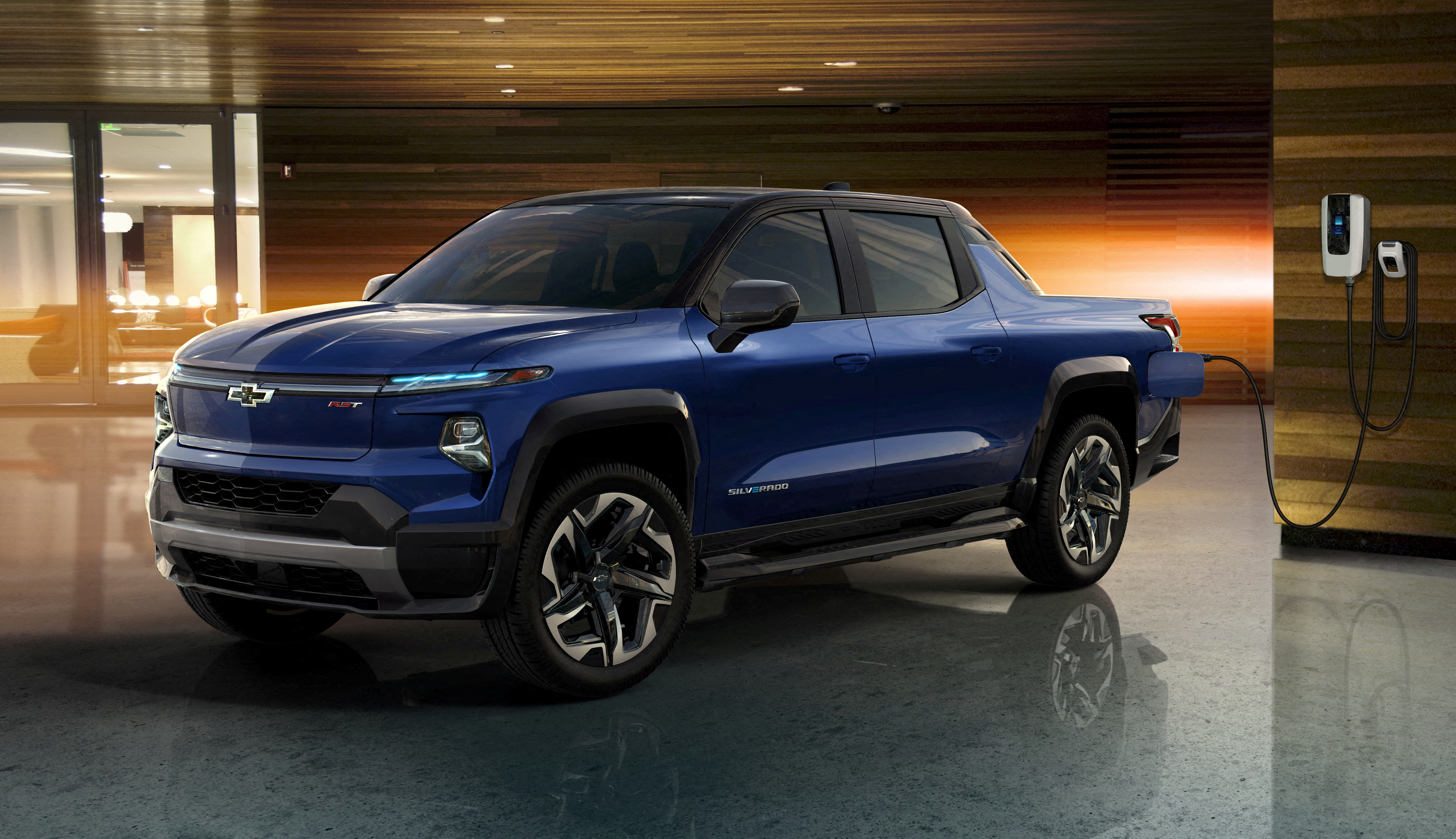General Motors' electric Chevrolet Silverado pickup truck planned to launch in 2023 is seen this undated illustration obtained by Reuters on January 5, 2022. General Motors / Handout via REUTERS.  NO RESALES.  NO ARCHIVES.  THIS IMAGE HAS BEEN SUPPLIED BY A THIRD PARTY./File Photo