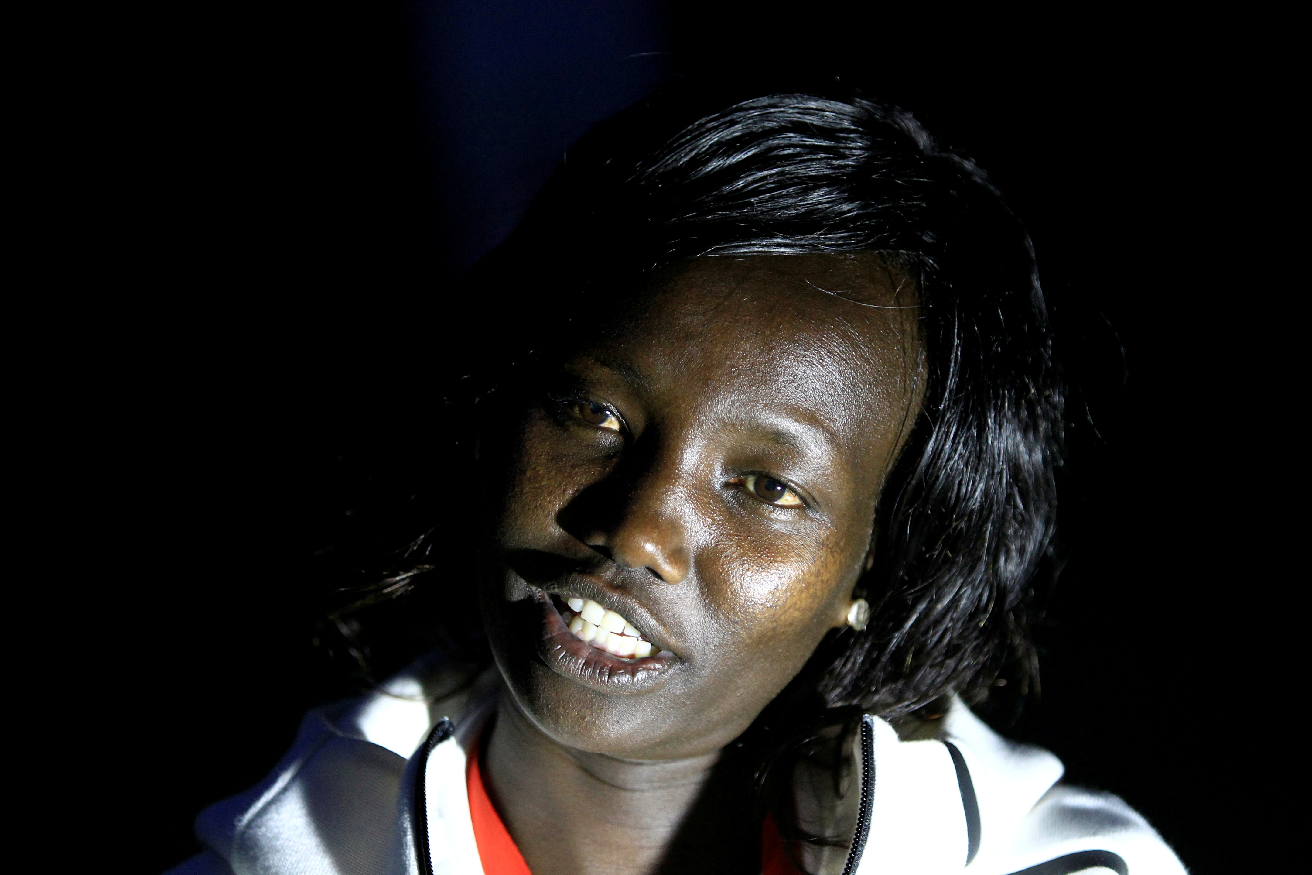 Mary Keitany, the world record holder in a women marathon, speaks during an interview with Reuters as she takes part in the 2019 Athletes Annual Conference in Eldoret