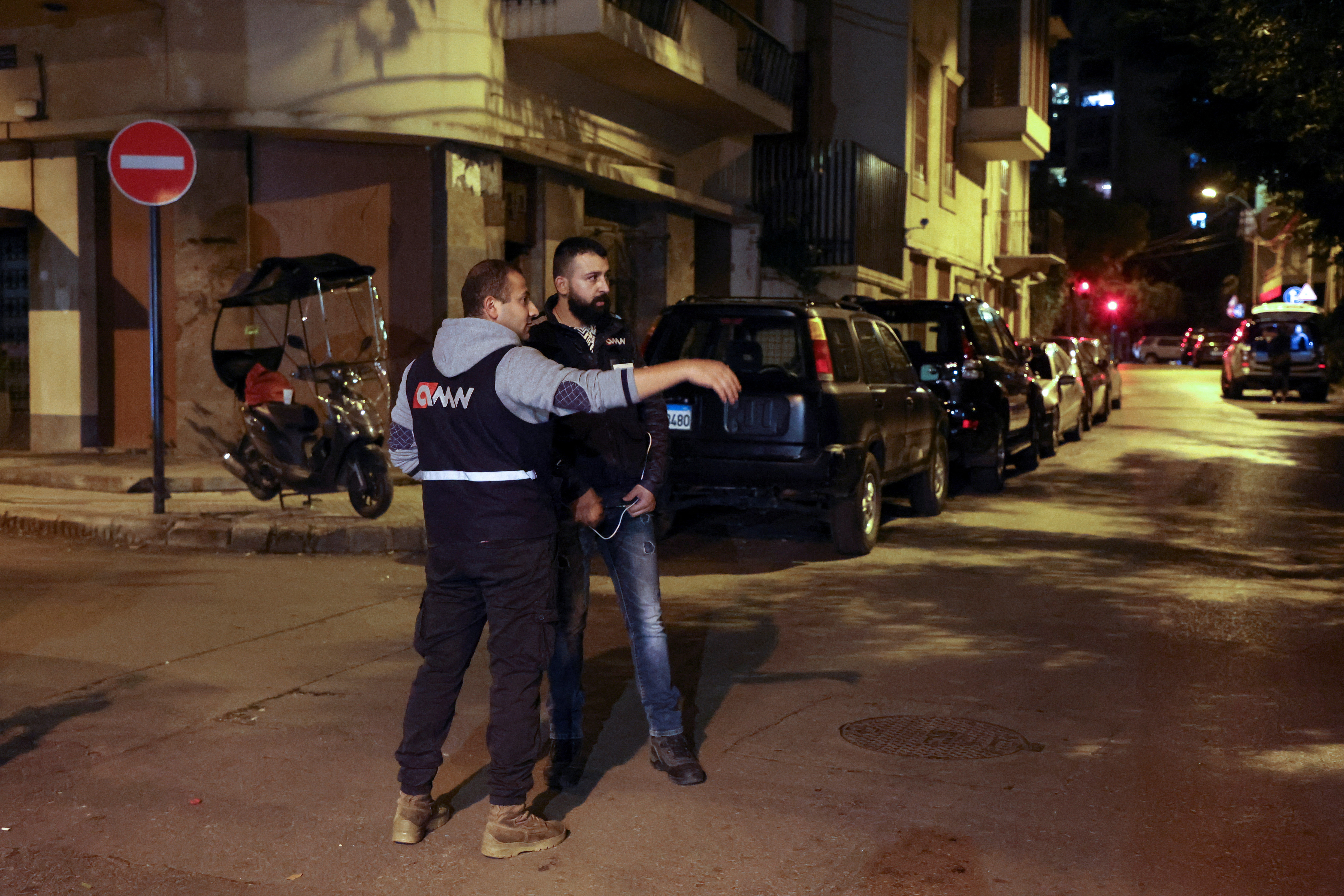 Members of 'neighborhood watch' are deployed in Ashrafieh district