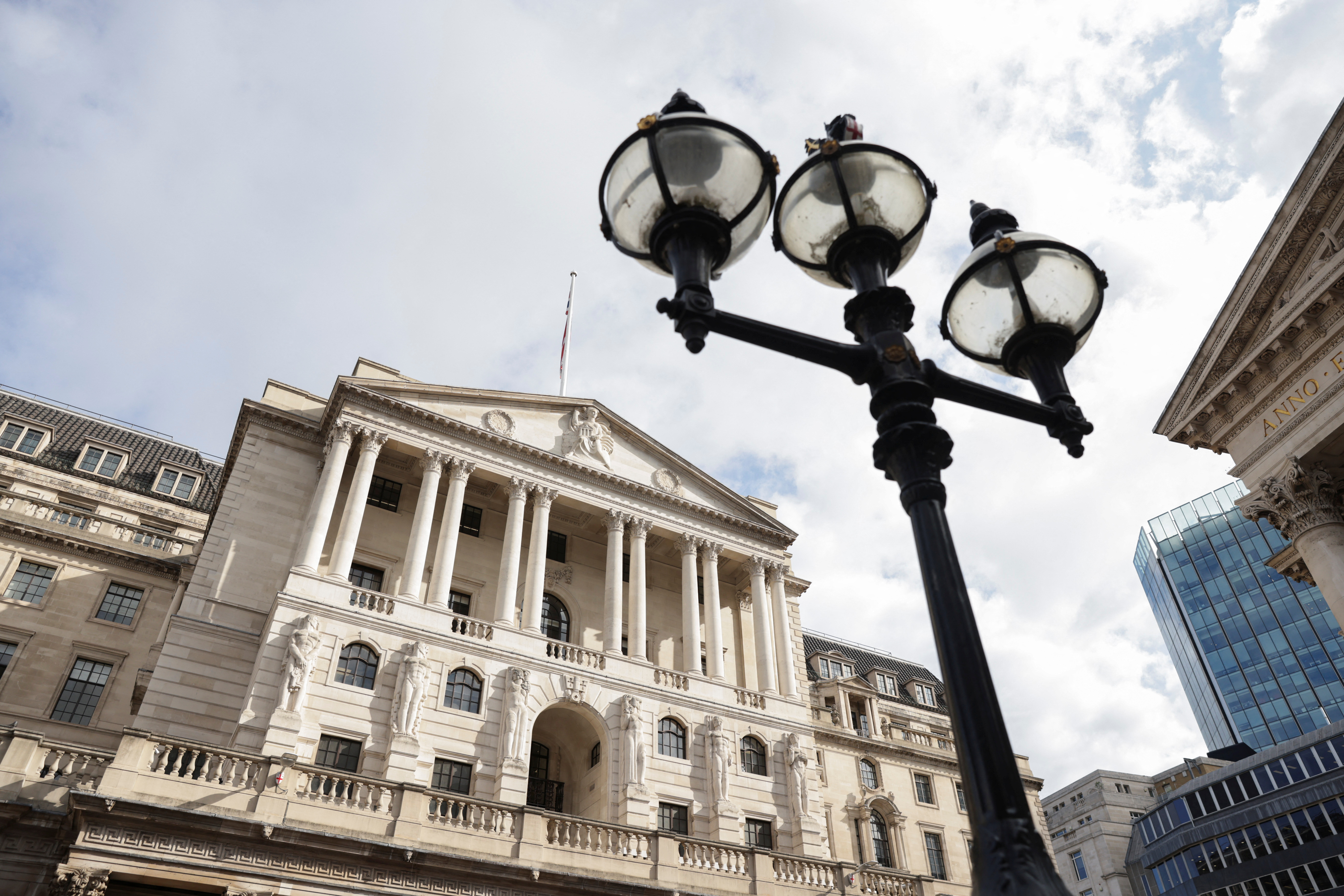The Bank of England holds a press conference in London