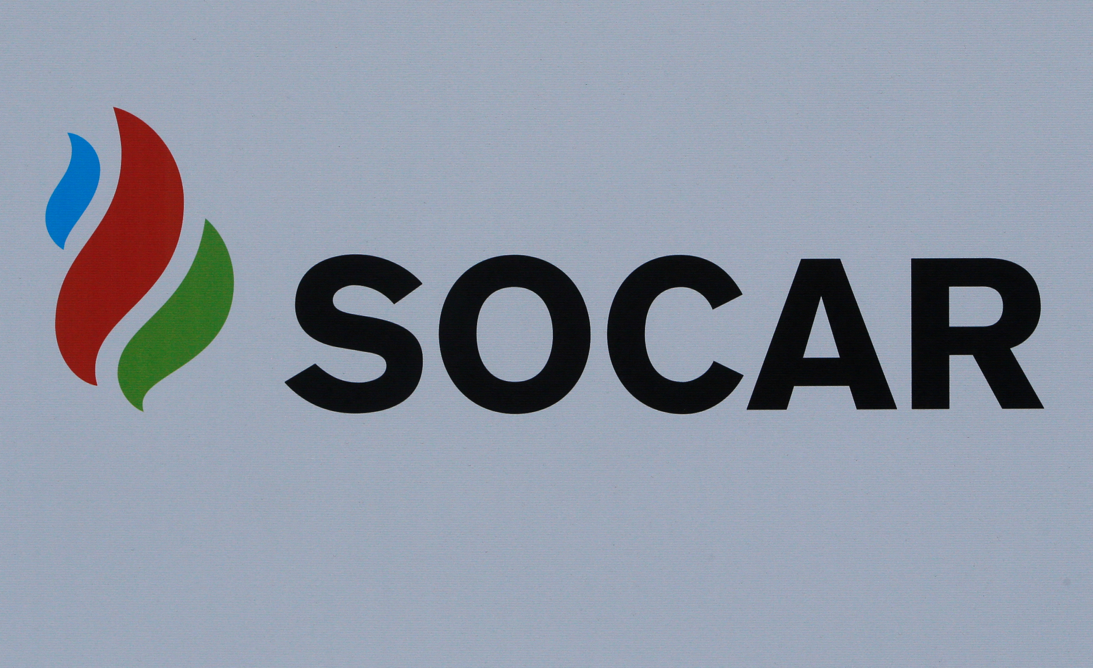 The logo of Azerbaijan's state energy company SOCAR is seen on a board at the SPIEF 2017 in St. Petersburg