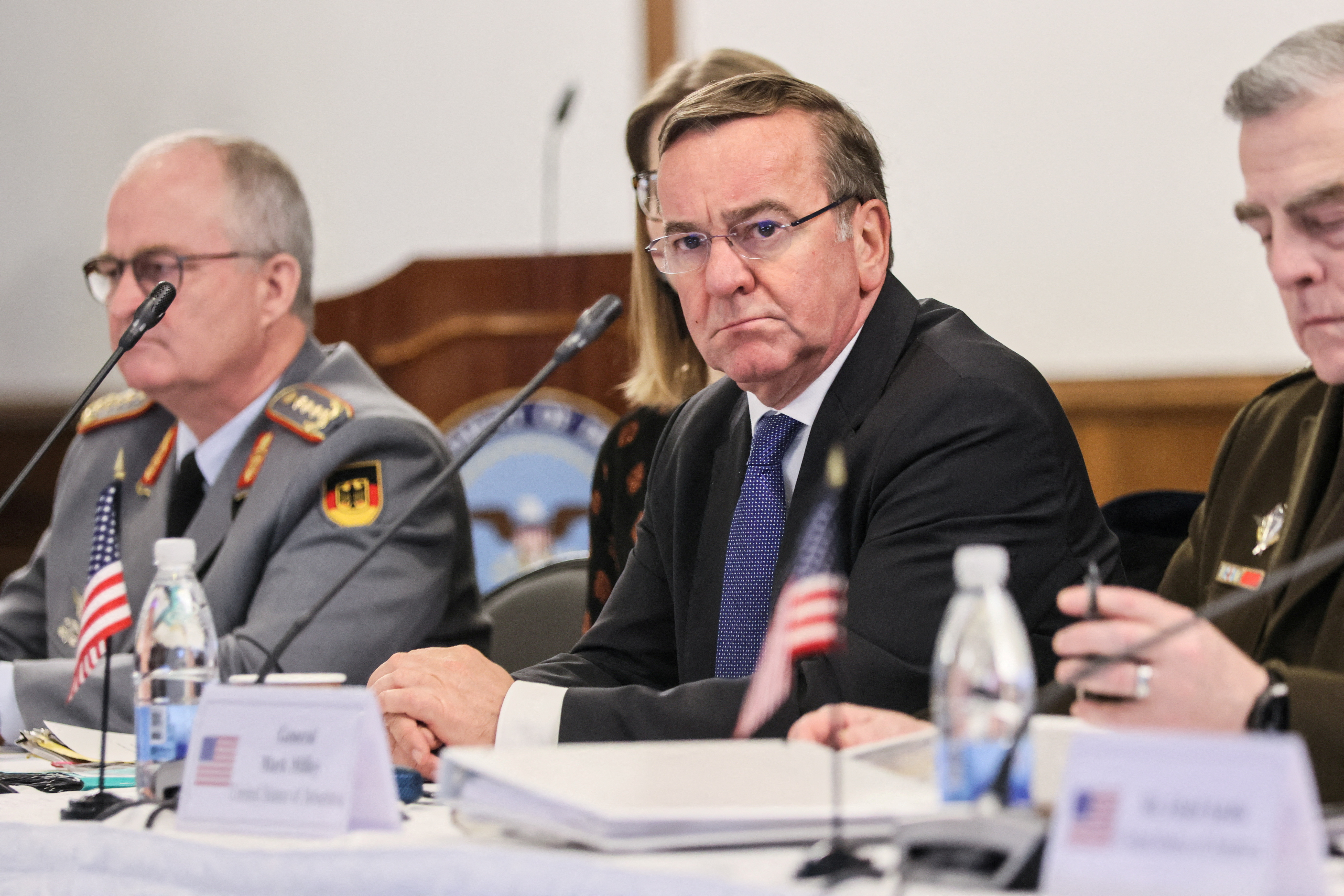 Defence ministers hold meeting on Ukraine crisis at Ramstein Air Base