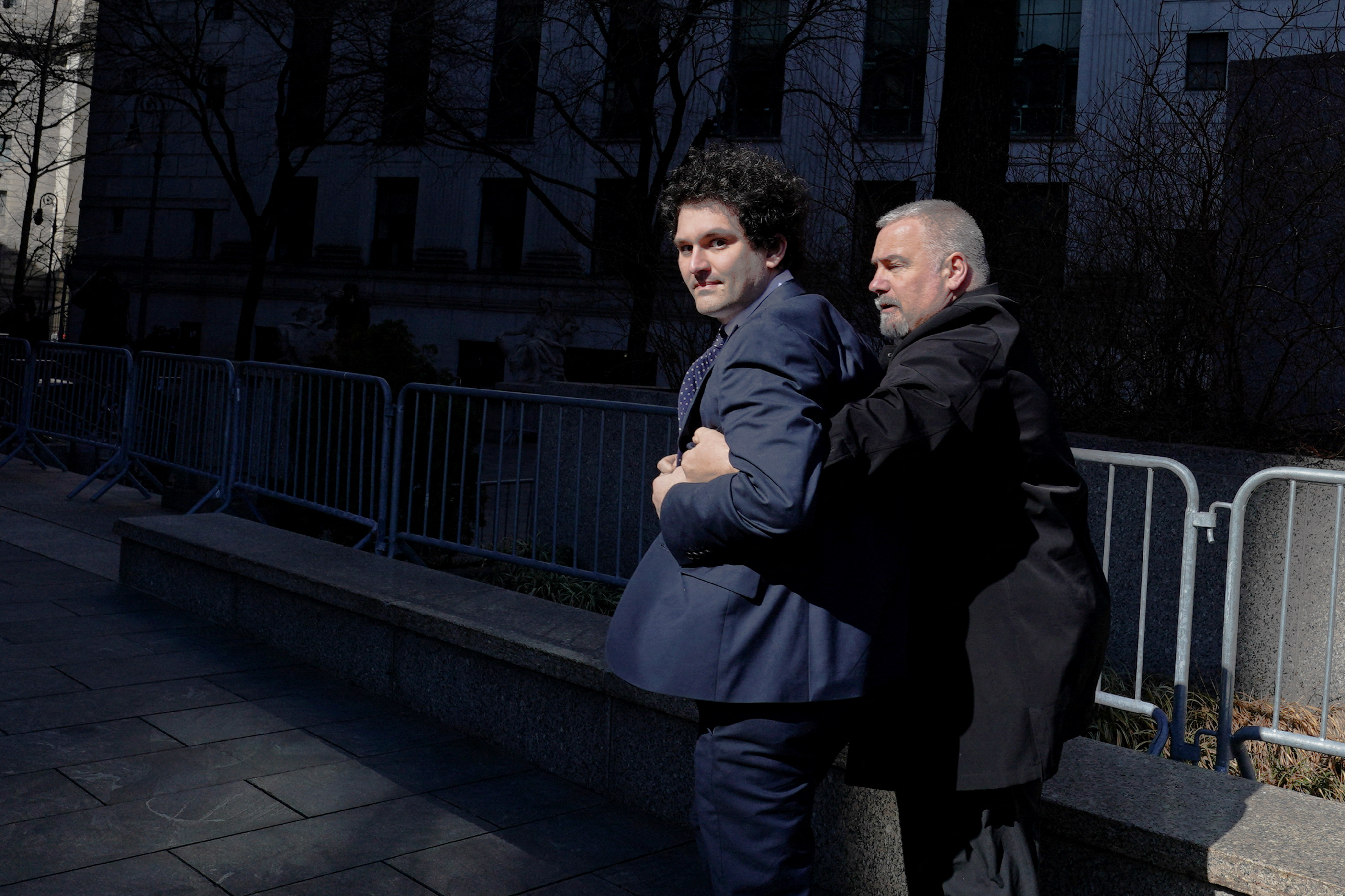 Former FTX Chief Executive Bankman-Fried at the Manhattan federal court in New York City