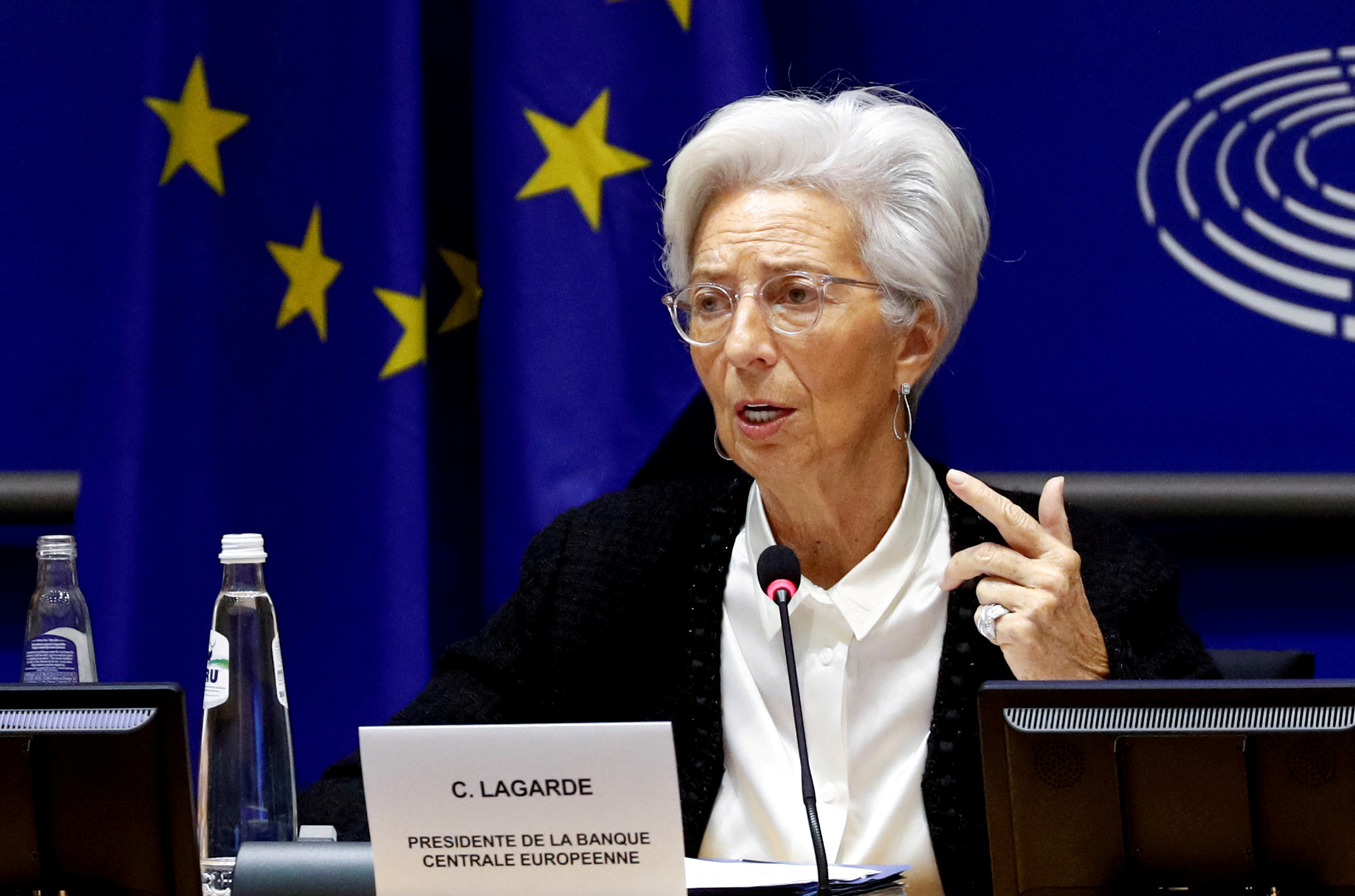 European Central Bank President Christine Lagarde in Brussels, Belgium February 6, 2020. REUTERS/Francois Lenoir